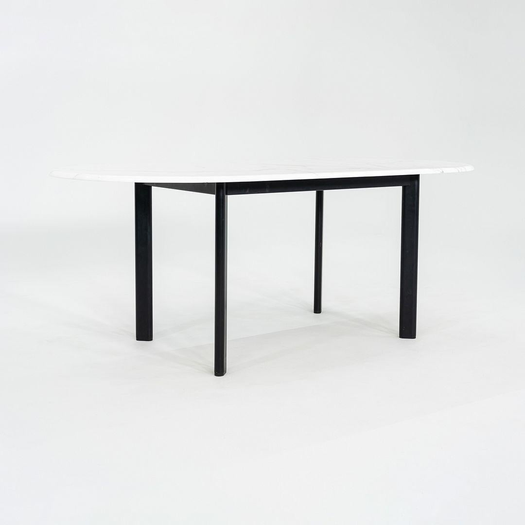 1990 Knoll Joseph D'Urso Racetrack Ess- oder Arbeitstisch mit Marmorplatte im Angebot 2