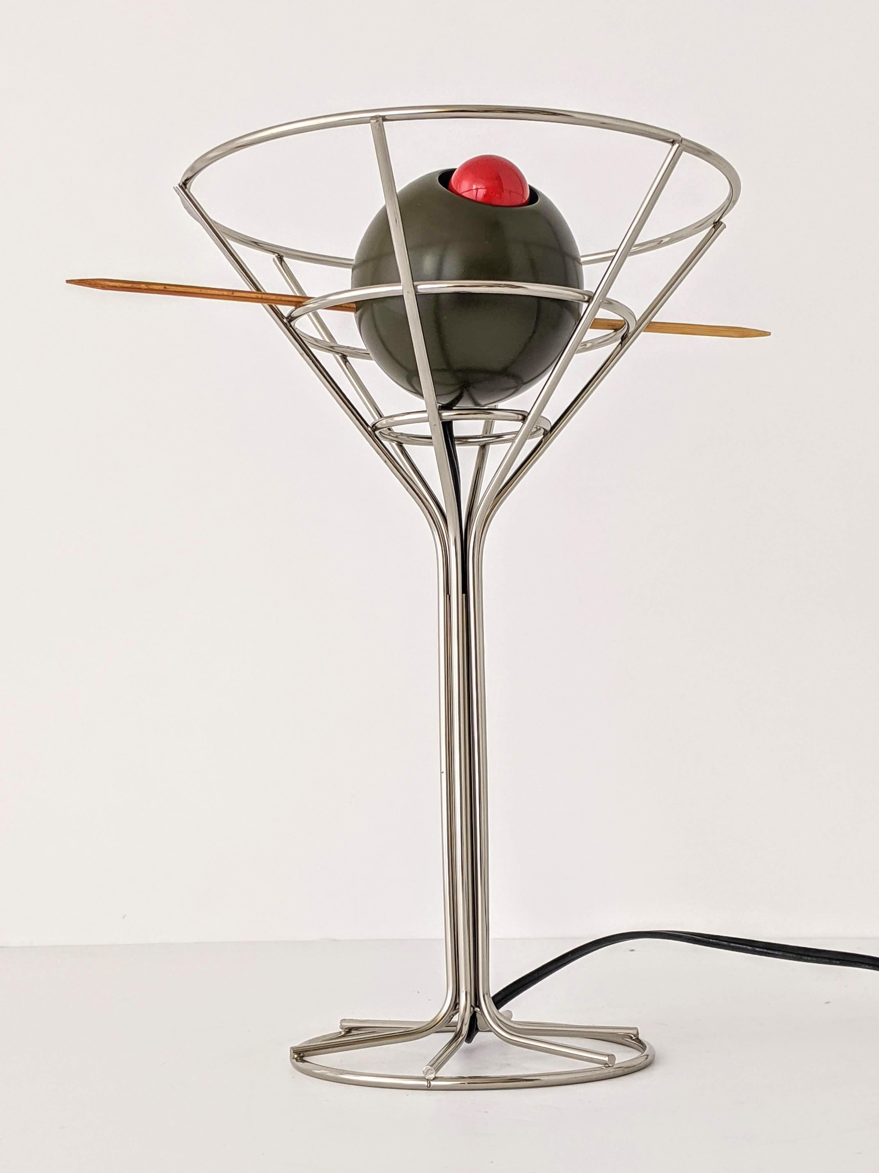 martini glass lamp