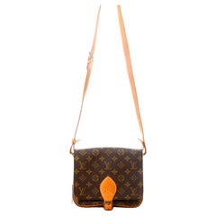 1990 Louis Vuitton Cartouchiere Shoulder Bag Monogram Canvas