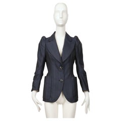 1990 MARTIN MARGIELA Veste blazer à manches cigarette Deni Cler