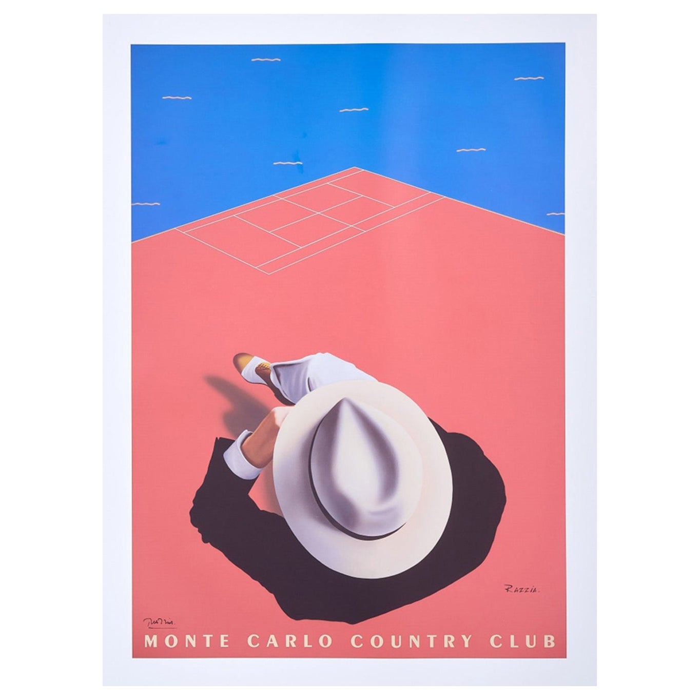 1990 Monte Carlo Country Club - Razzia Original Vintage Poster