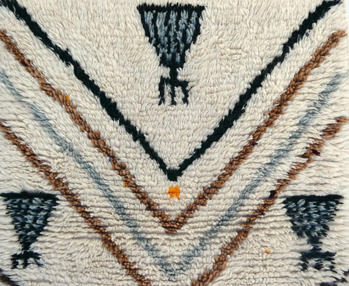 Marocain Tapis Azilal marocain 1990 2'8 x 3'11 en vente