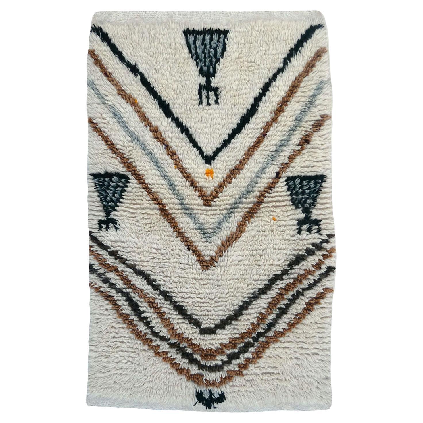 Tapis Azilal marocain 1990 2'8 x 3'11 en vente