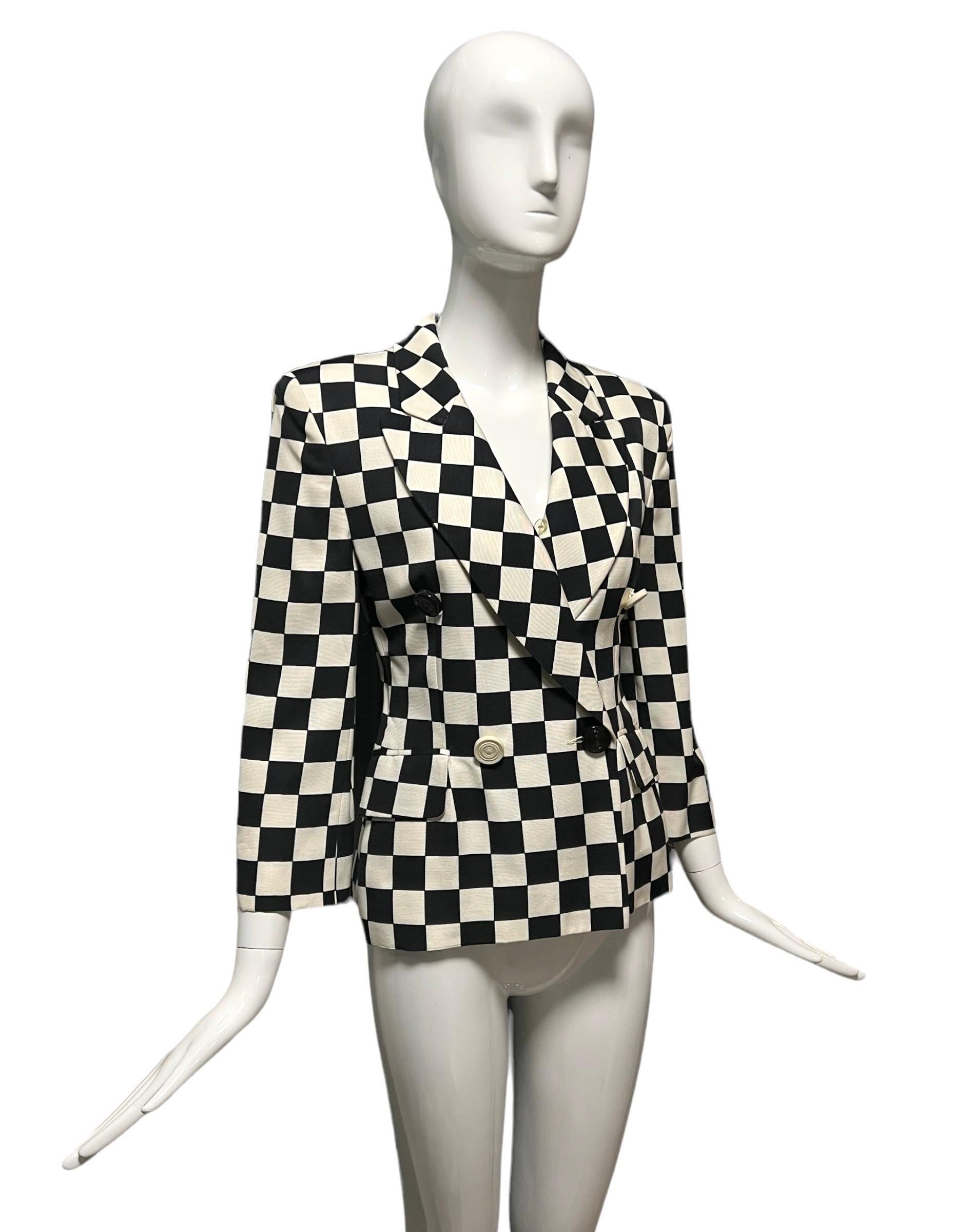 Blazer vintage Moschino 1990 Excellent état - En vente à Concord, NC