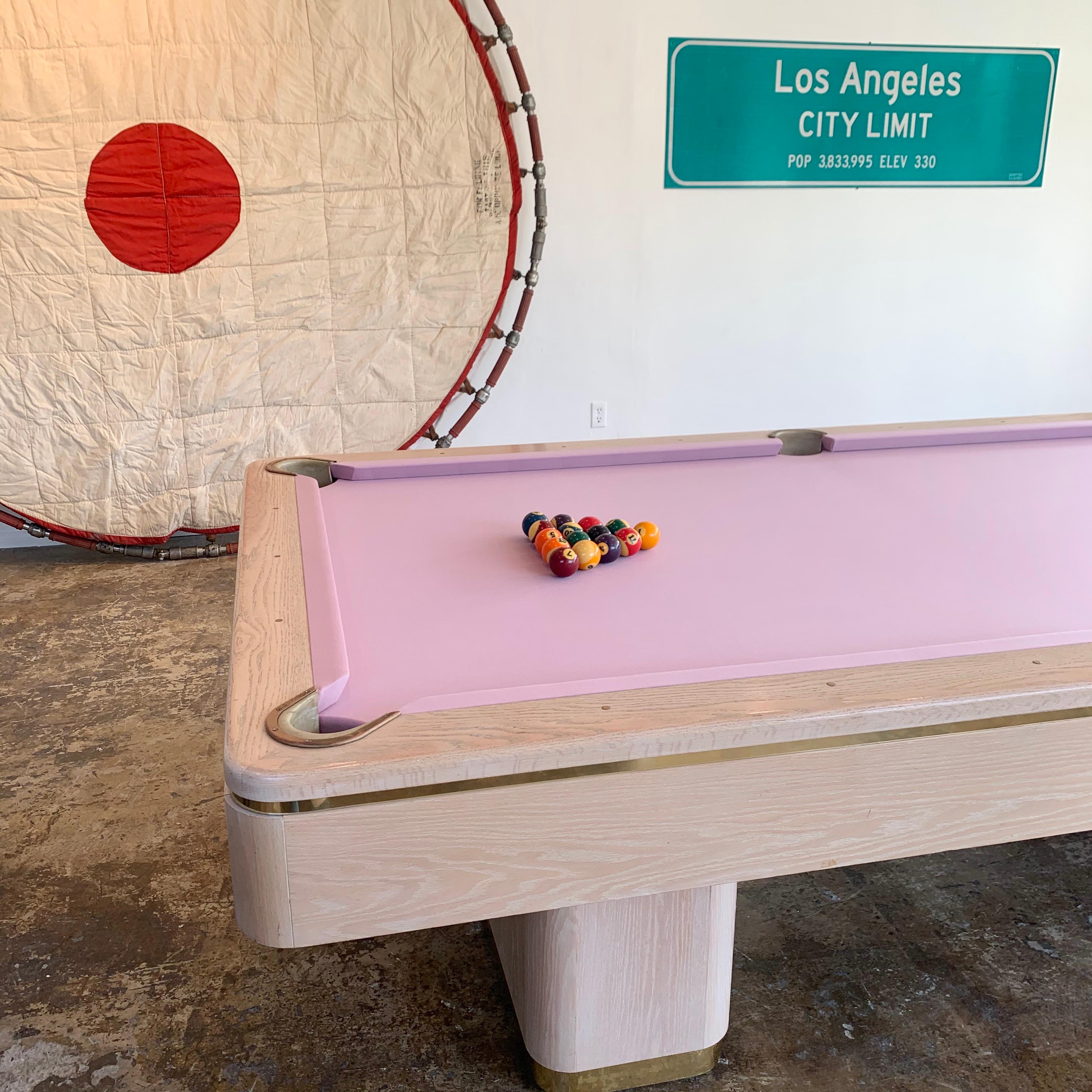 pink pool table