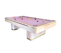 1990 Olhausen Oak and Brass Pool Table