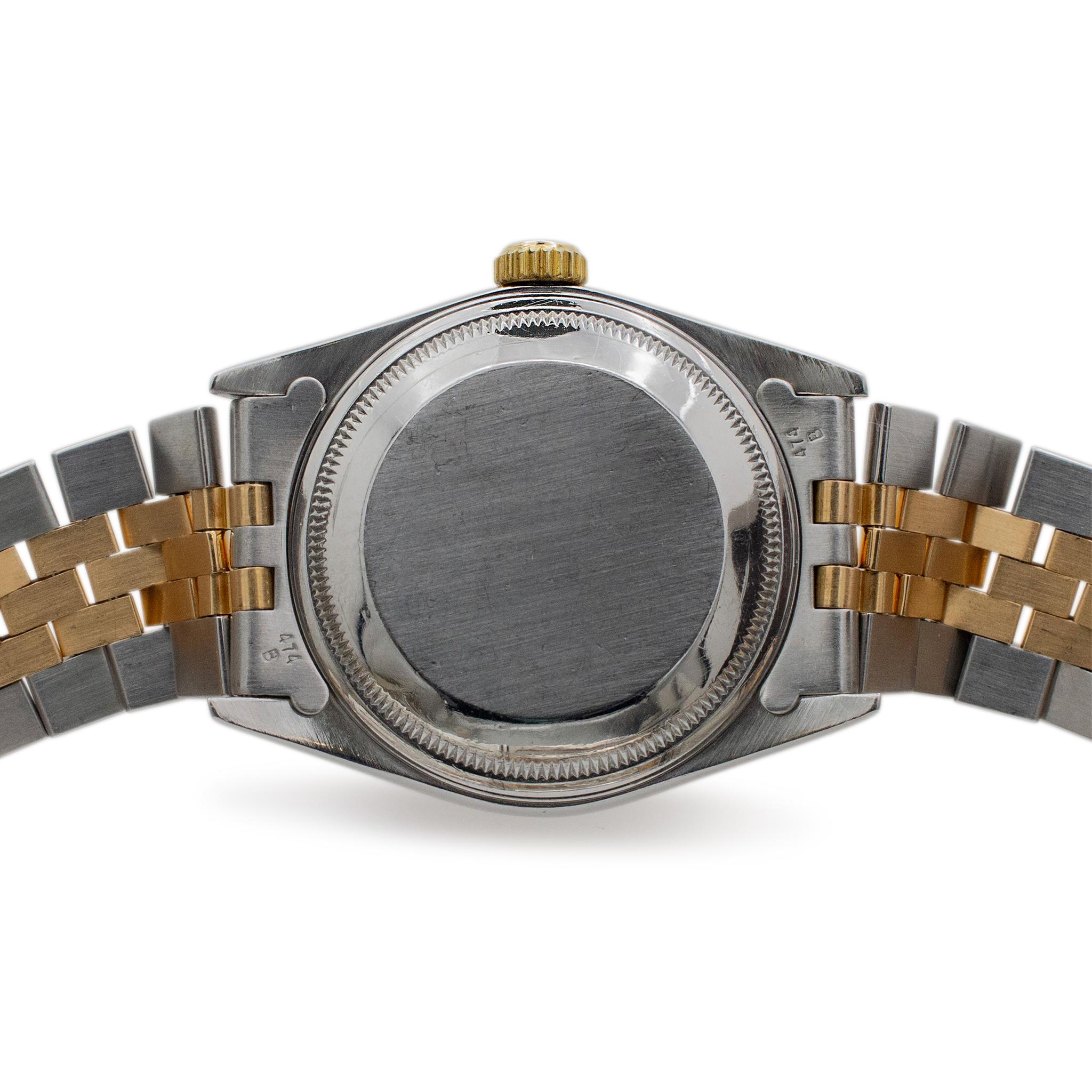 Women's or Men's 1990 Rolex Oyster Perpetual Date 34MM 15223 Jubilee 18K Yellow Gold Steel Watch