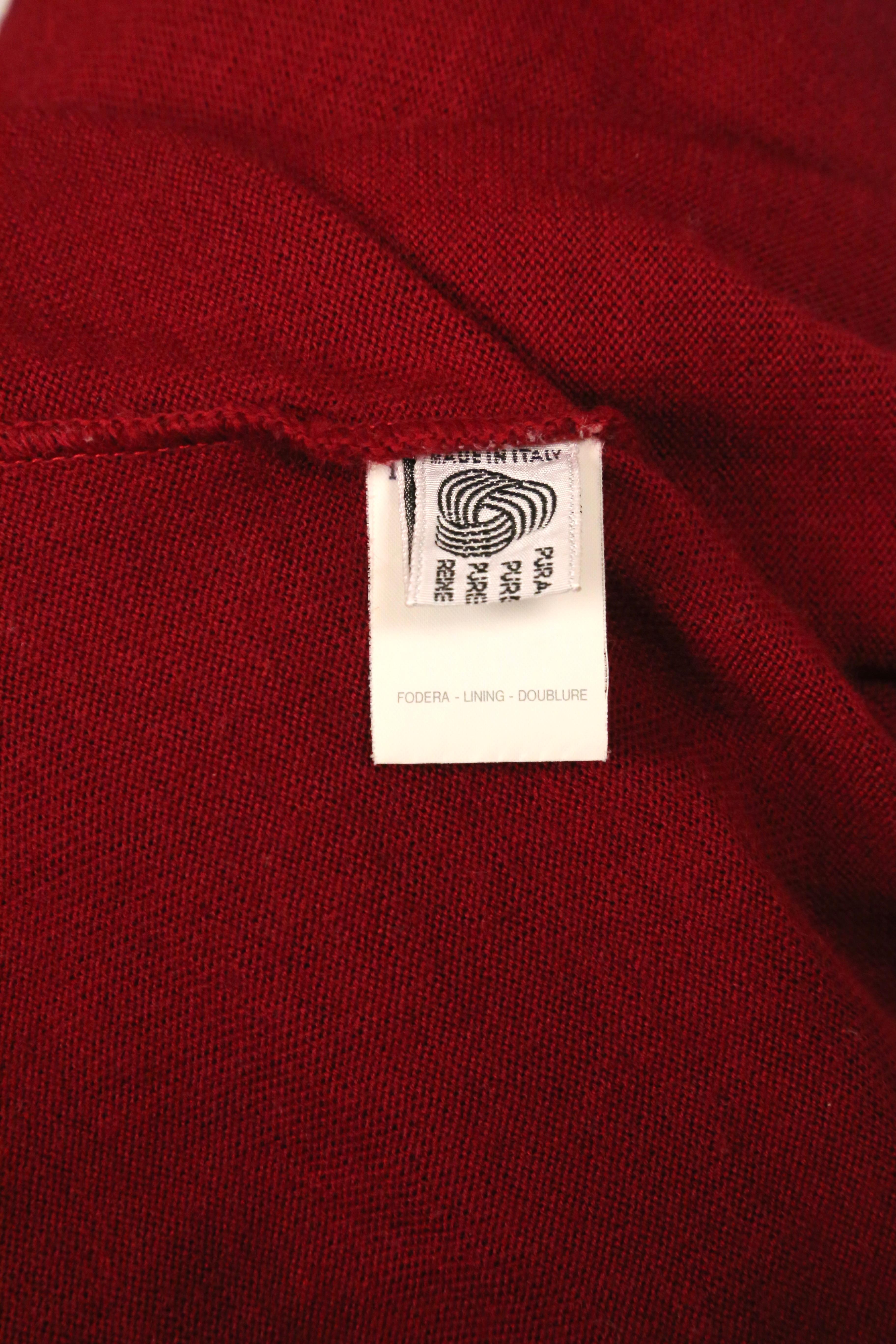 1990 ROMEO GIGLI asymmetrical wool wrap cardigan sweater For Sale 7