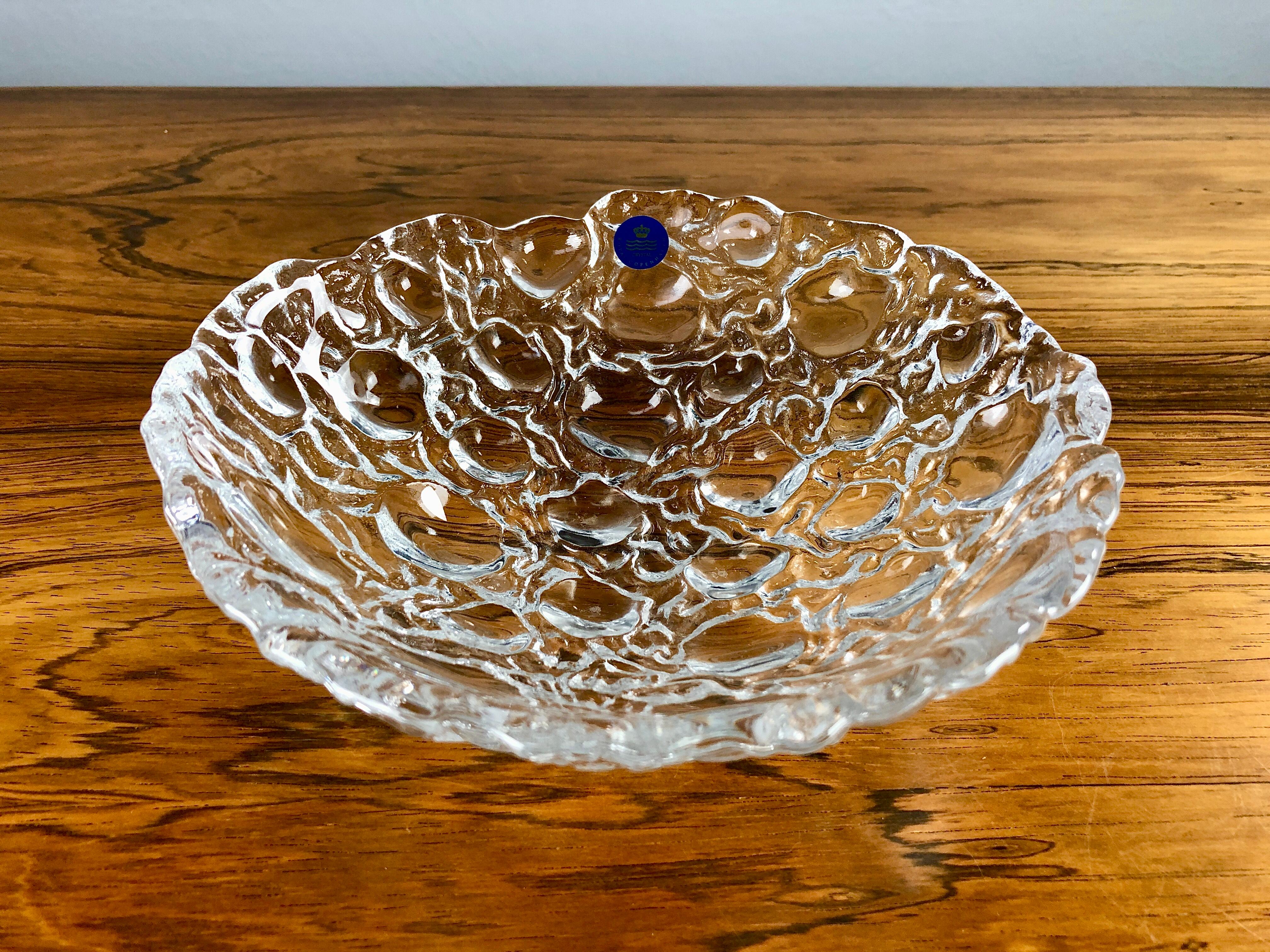 Modern 1990´s Danish Glass Bowl by Per Lütken for Holmegaard For Sale