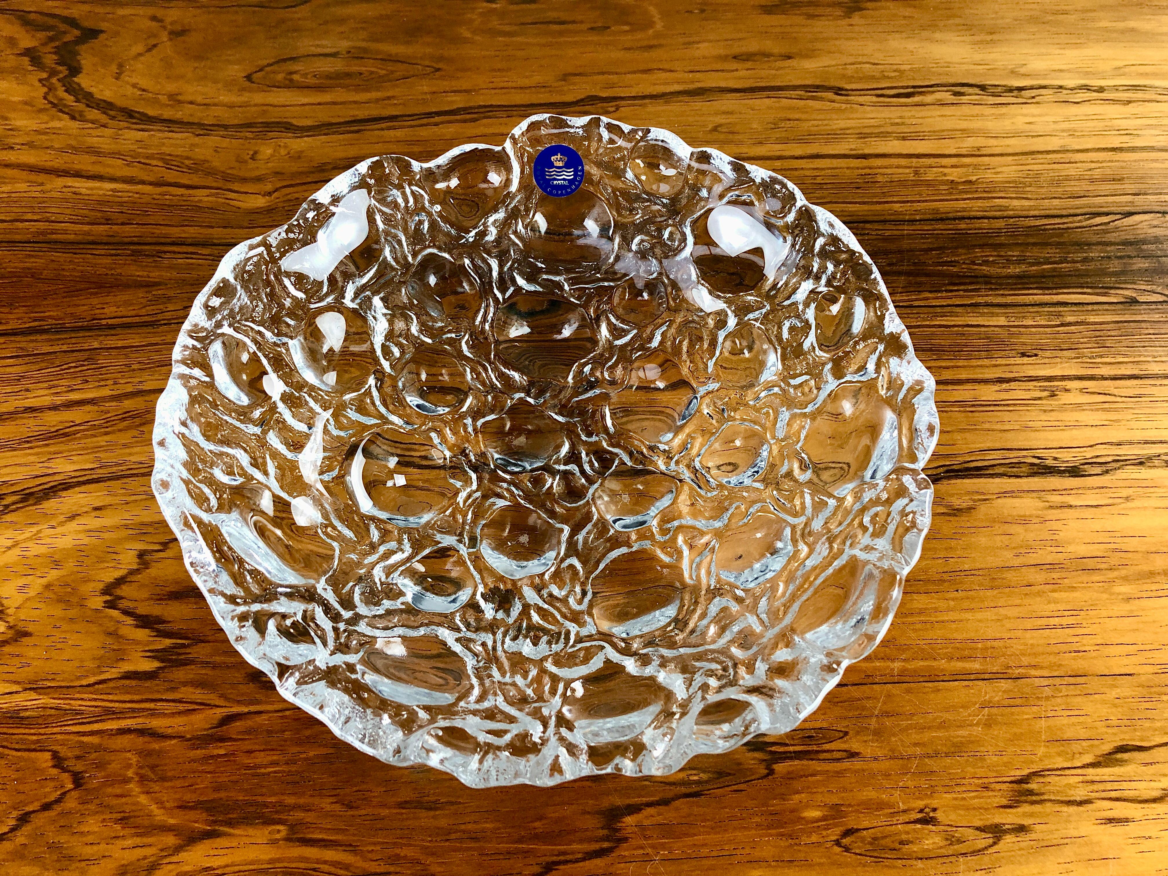 1990´s Danish Glass Bowl by Per Lütken for Holmegaard In Good Condition For Sale In Knebel, DK