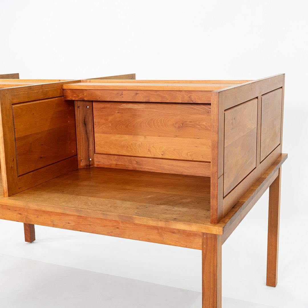 1990 Thomas Moser Library Desk in legno massiccio di ciliegio 72x48 in 2x Disponibile in vendita 4