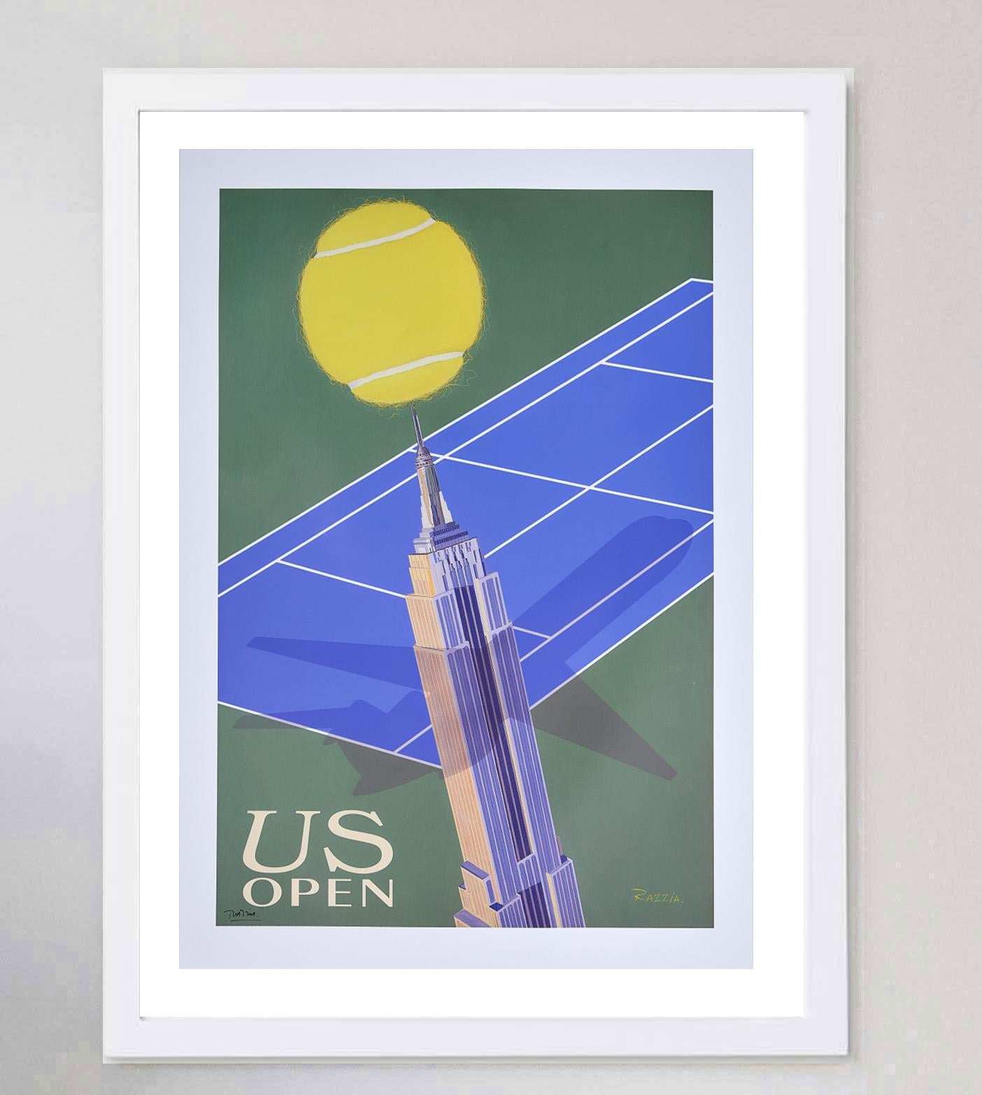1990 US Open - Razzia Original Vintage Poster im Zustand „Gut“ im Angebot in Winchester, GB