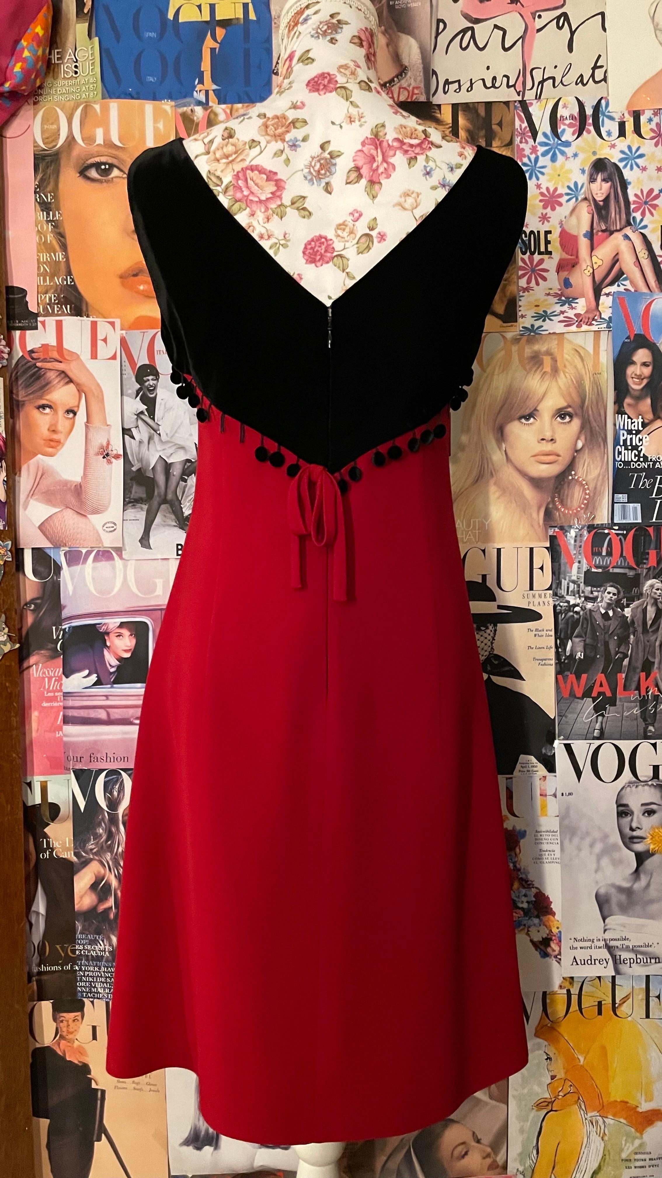 black red dress