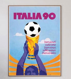 Mundial Italia '90 Póster Vintage Original
