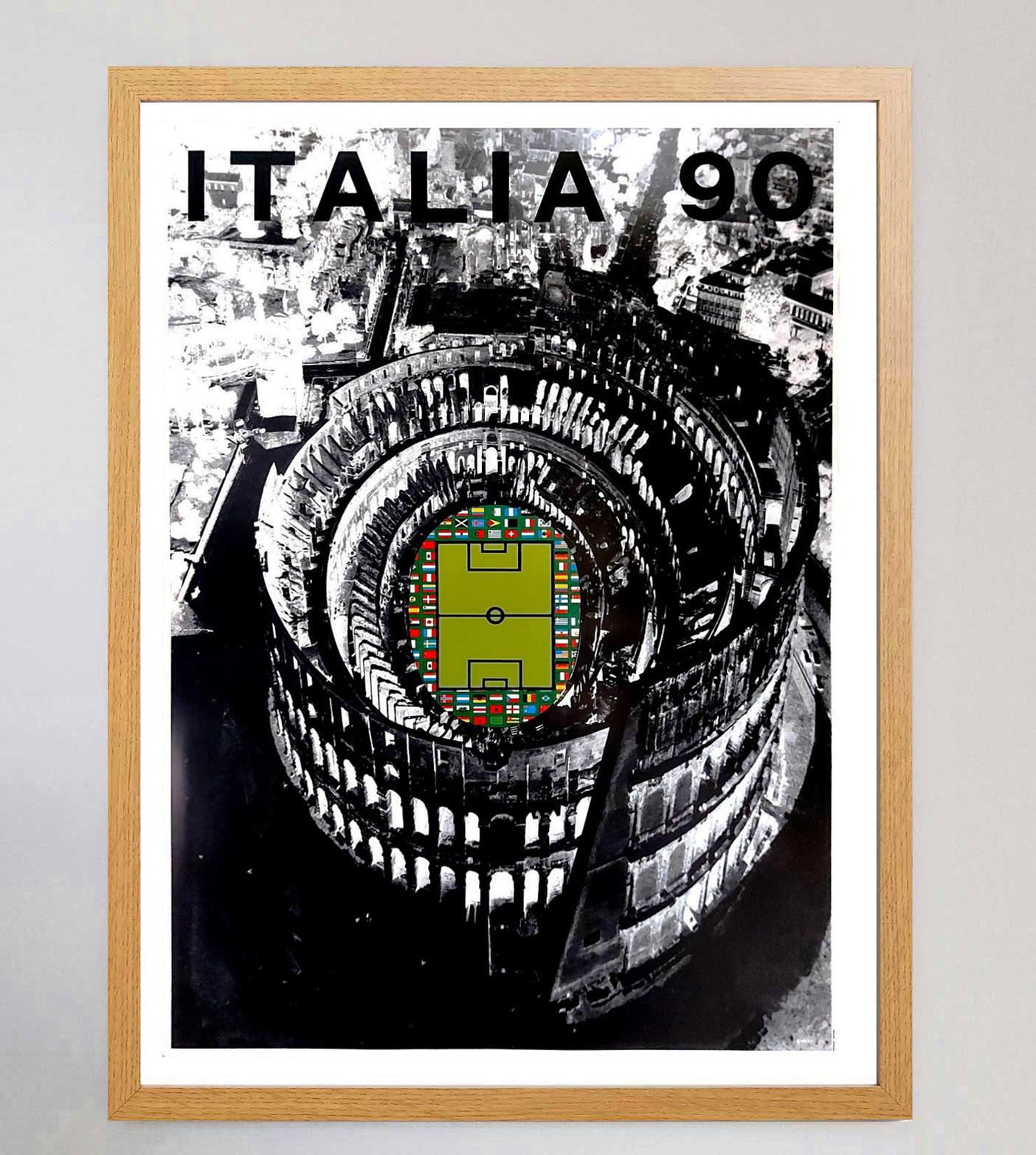 Italian 1990 World Cup Italia '90 Original Vintage Poster For Sale