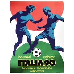 1990 World Cup Italia '90 Original Vintage Poster