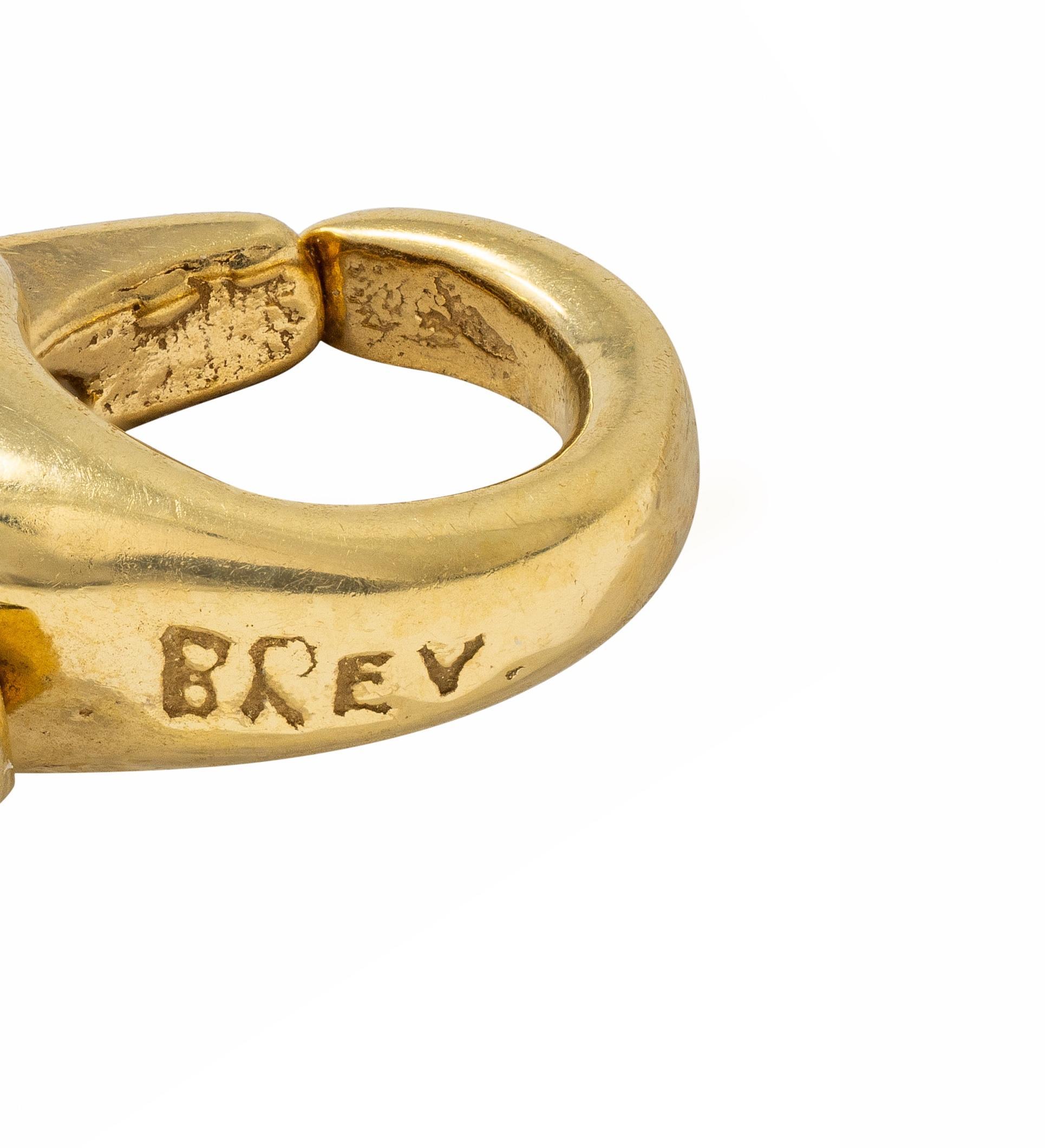 1990's 14 Karat Gelbgold abgestufte Herz Vintage Station Halskette im Angebot 3