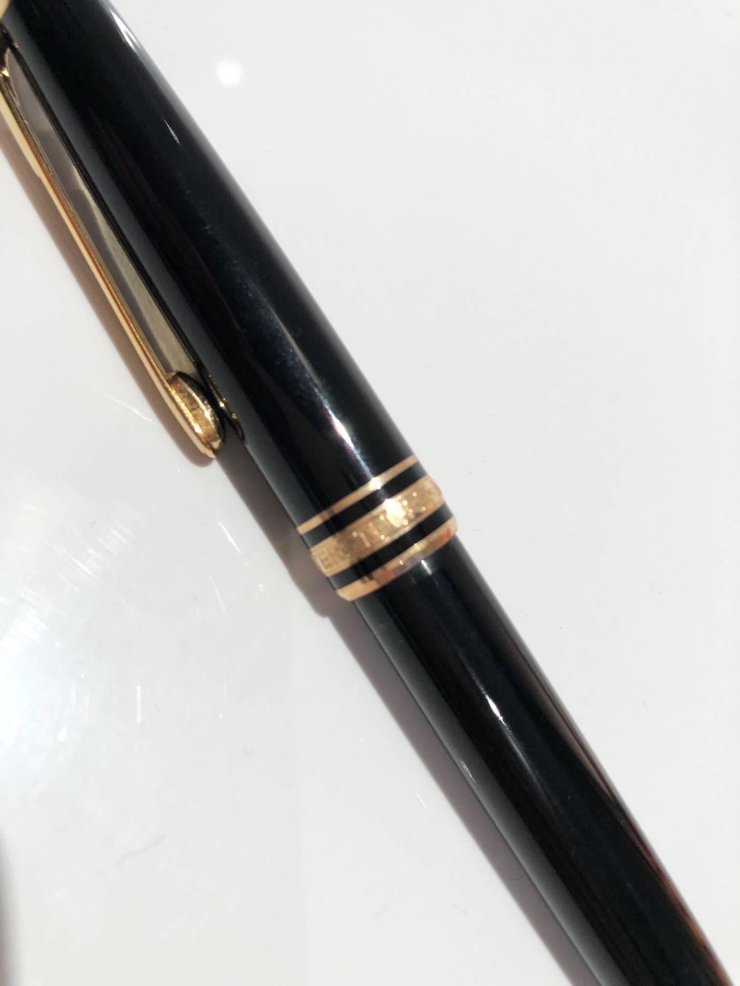 Women's or Men's 1990s / 2000s Meisterstück Gold-Coated Classique Mechanical Pencil