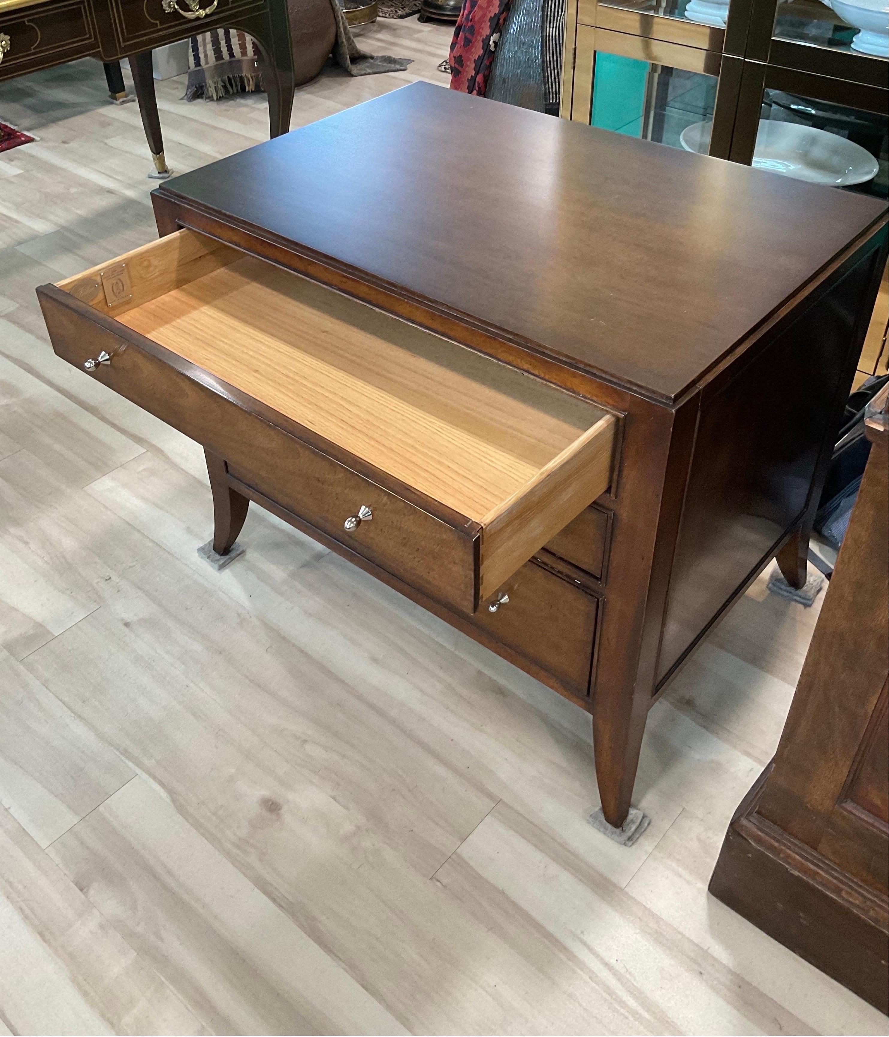 1990s 3-Drawer Chests From Barbara Barry for Baker Furniture - a Pair In Good Condition In Hartville, OH