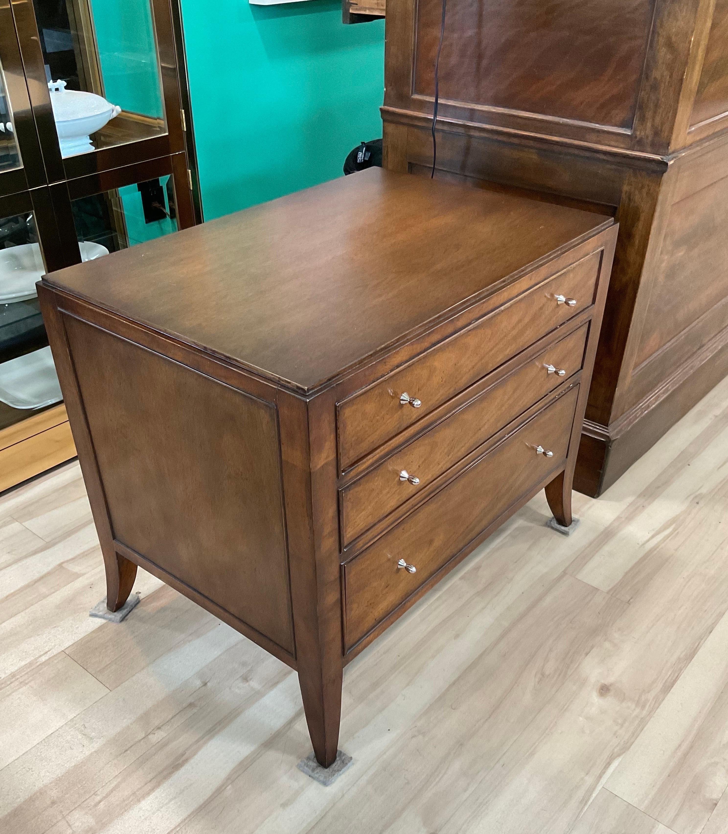 Late 20th Century 1990s 3-Drawer Chests From Barbara Barry for Baker Furniture - a Pair