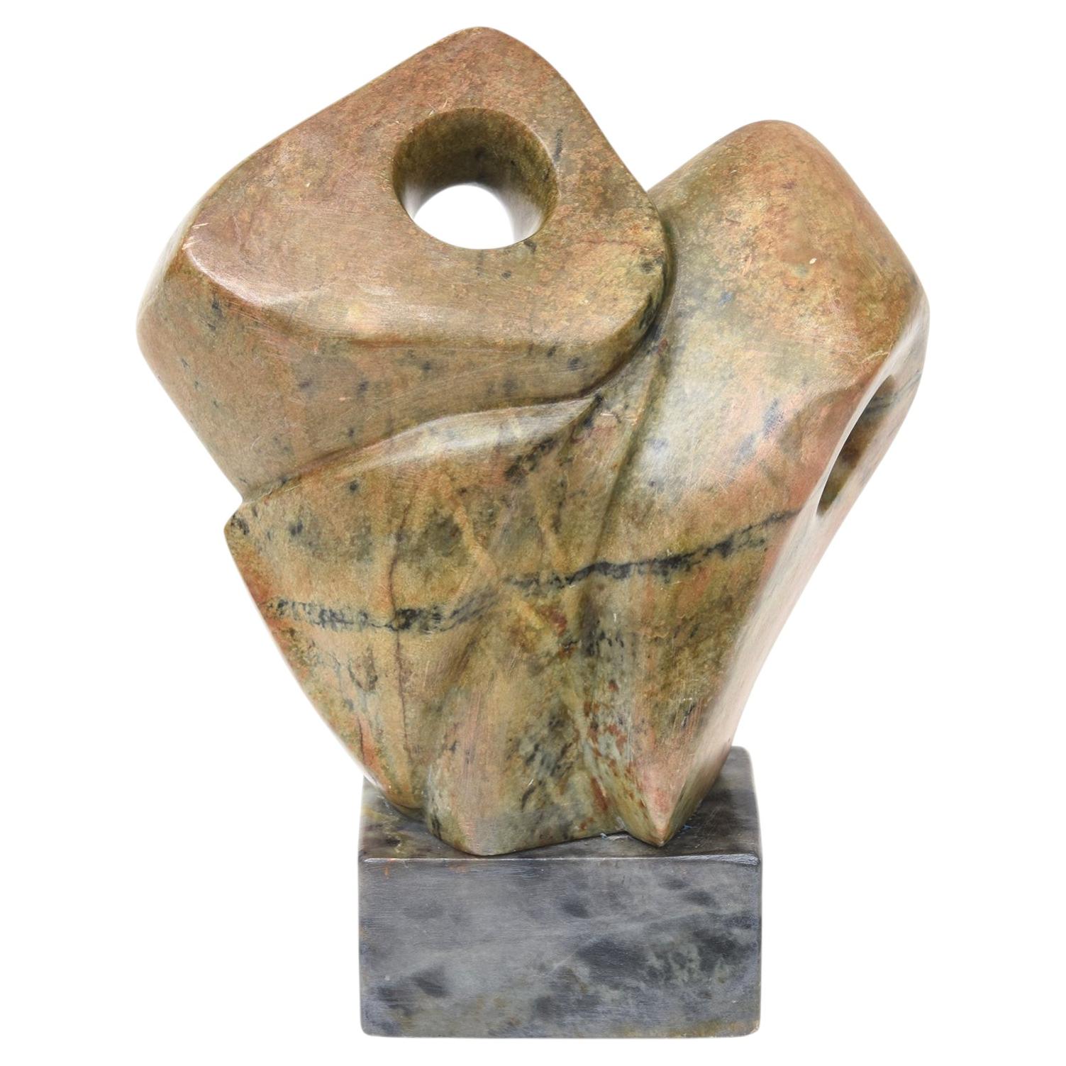 Two Toned Abstract Marble Sculpture By Blows, Modern Style, 1997