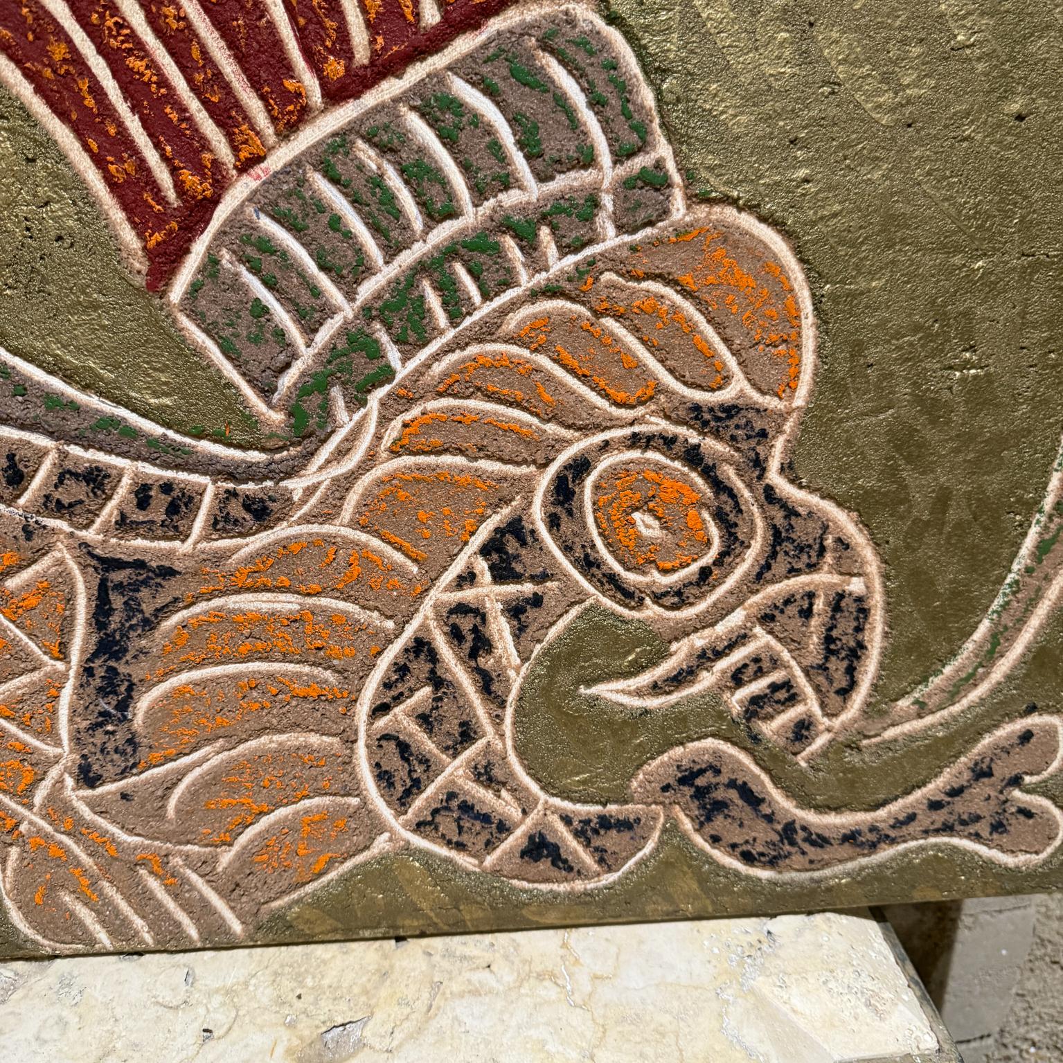 Ash 1990s Abstract Mixed Media Art La Reina Gustavo Olguín Mexico Wall Art Painting For Sale