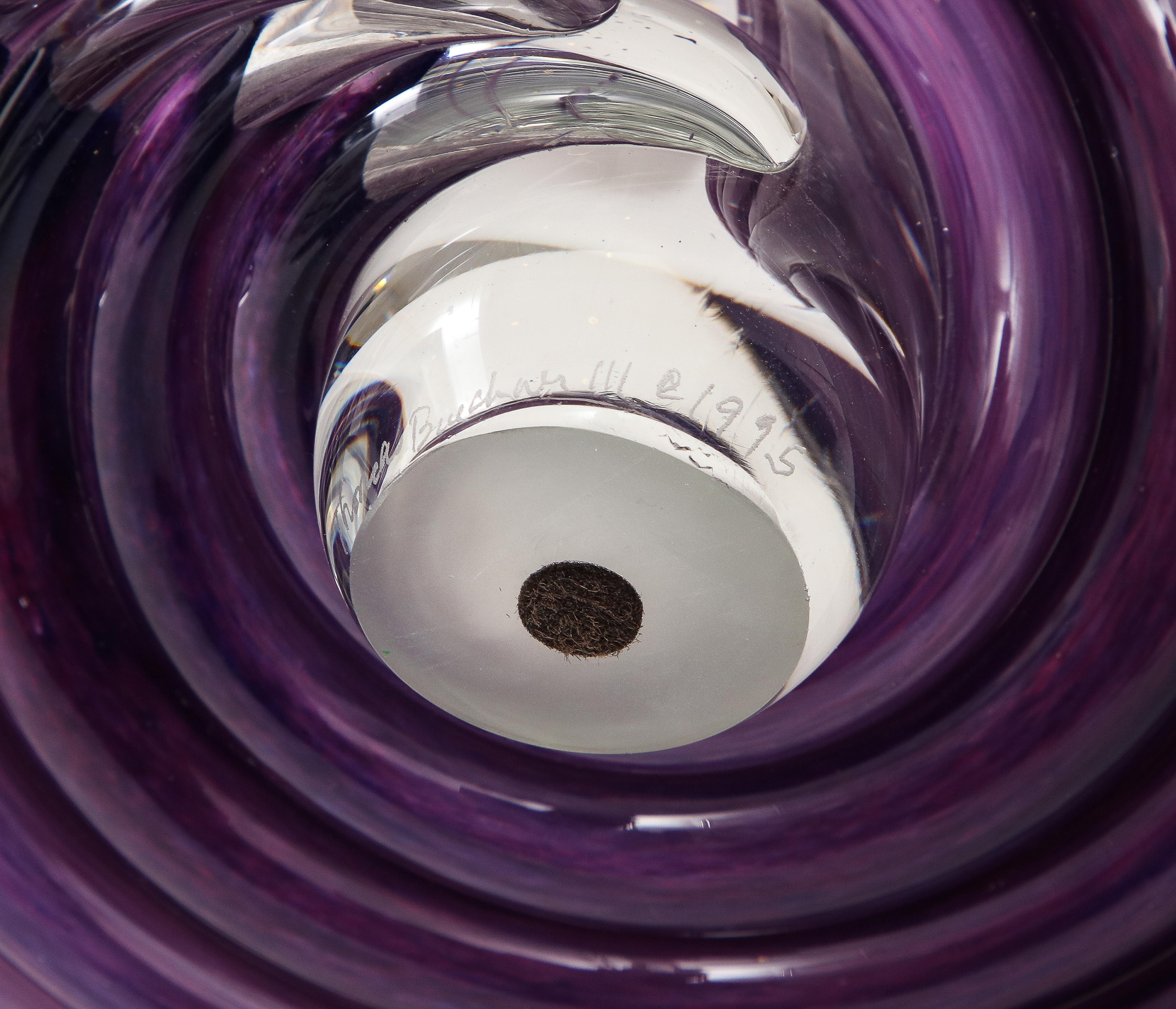1990's Abstract Twirled Glass 