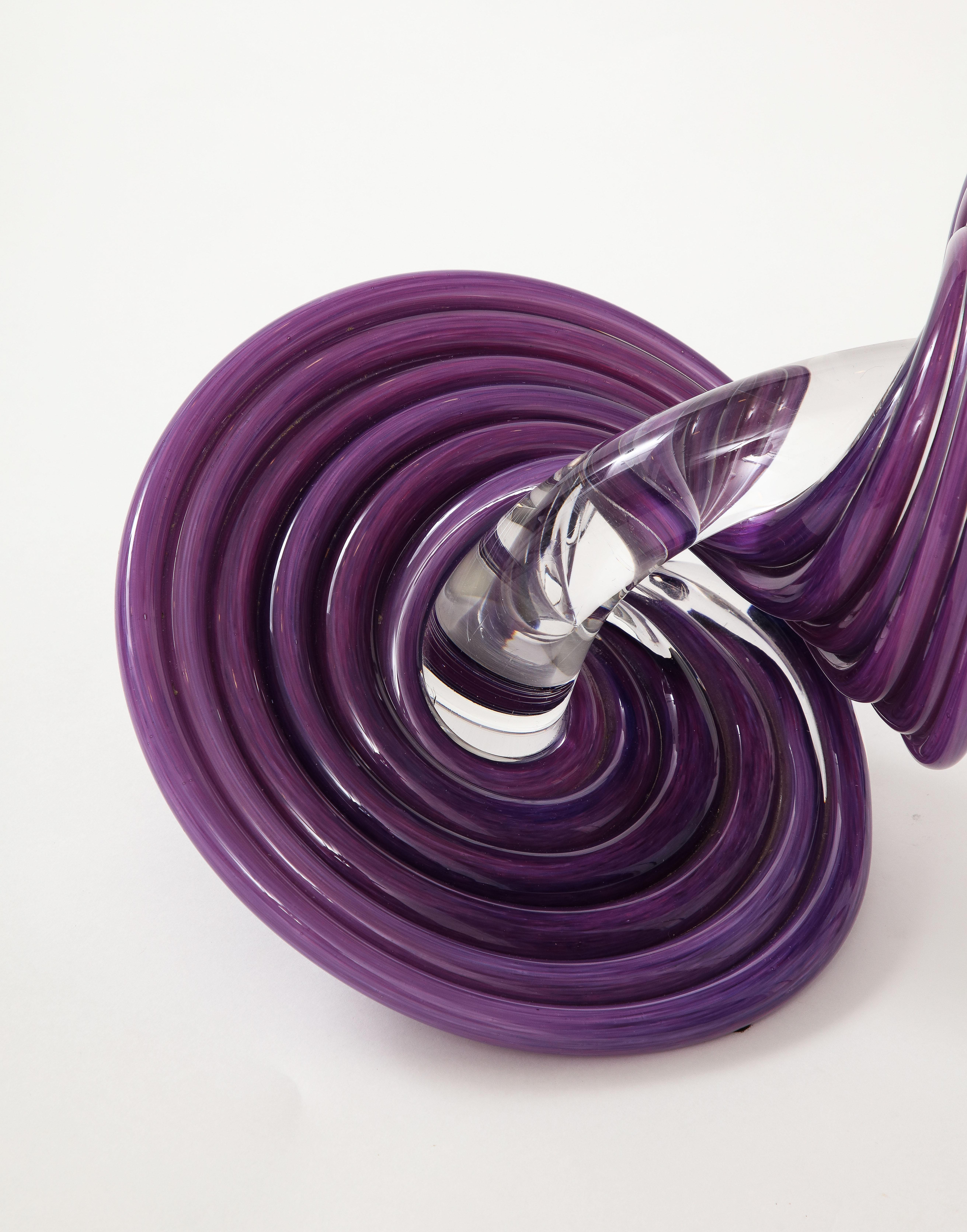 1990's Abstract Twirled Glass 
