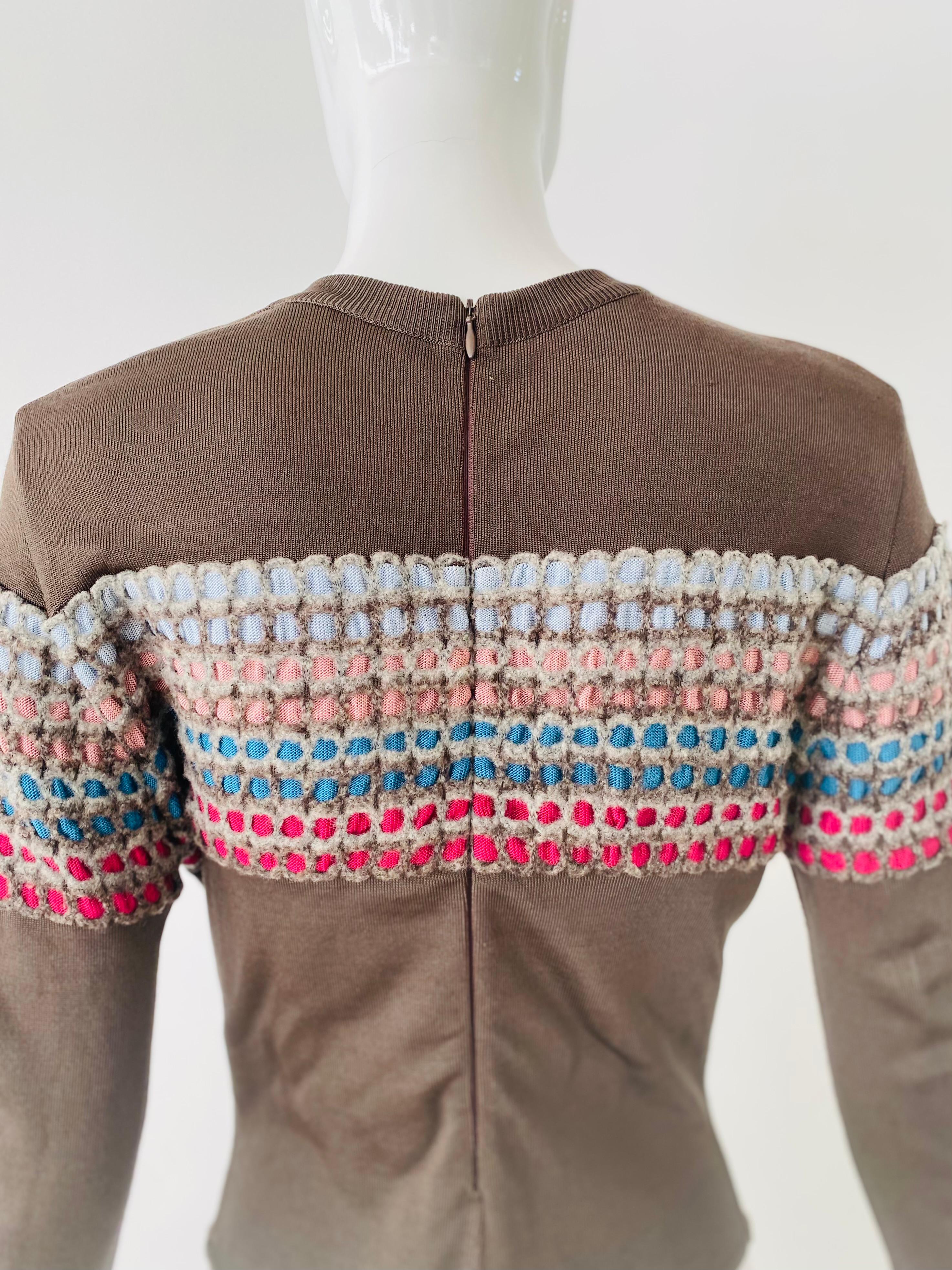 1990s Alaia Knit Bodysuit  For Sale 1
