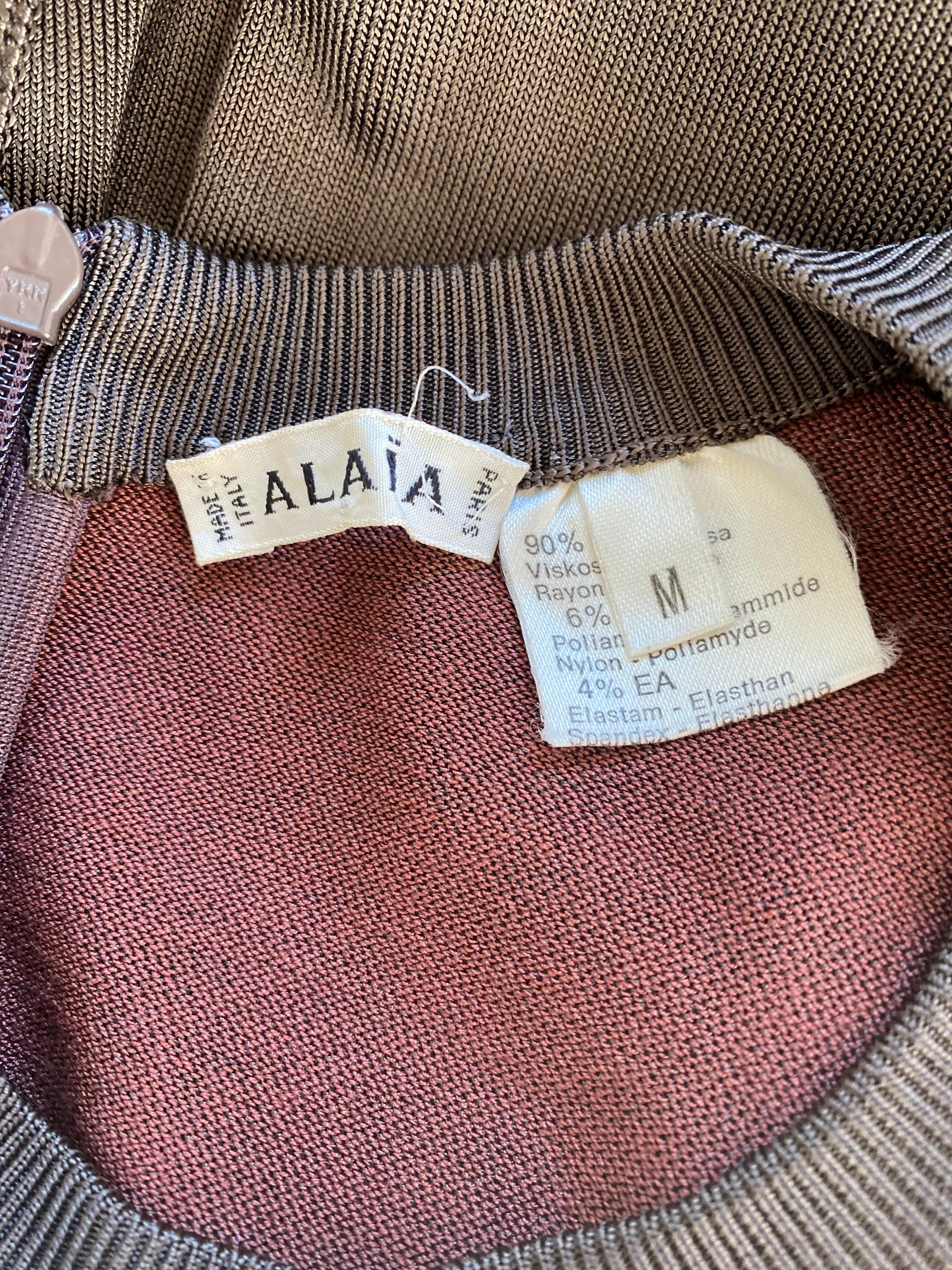 1990s Alaia Knit Bodysuit  For Sale 2