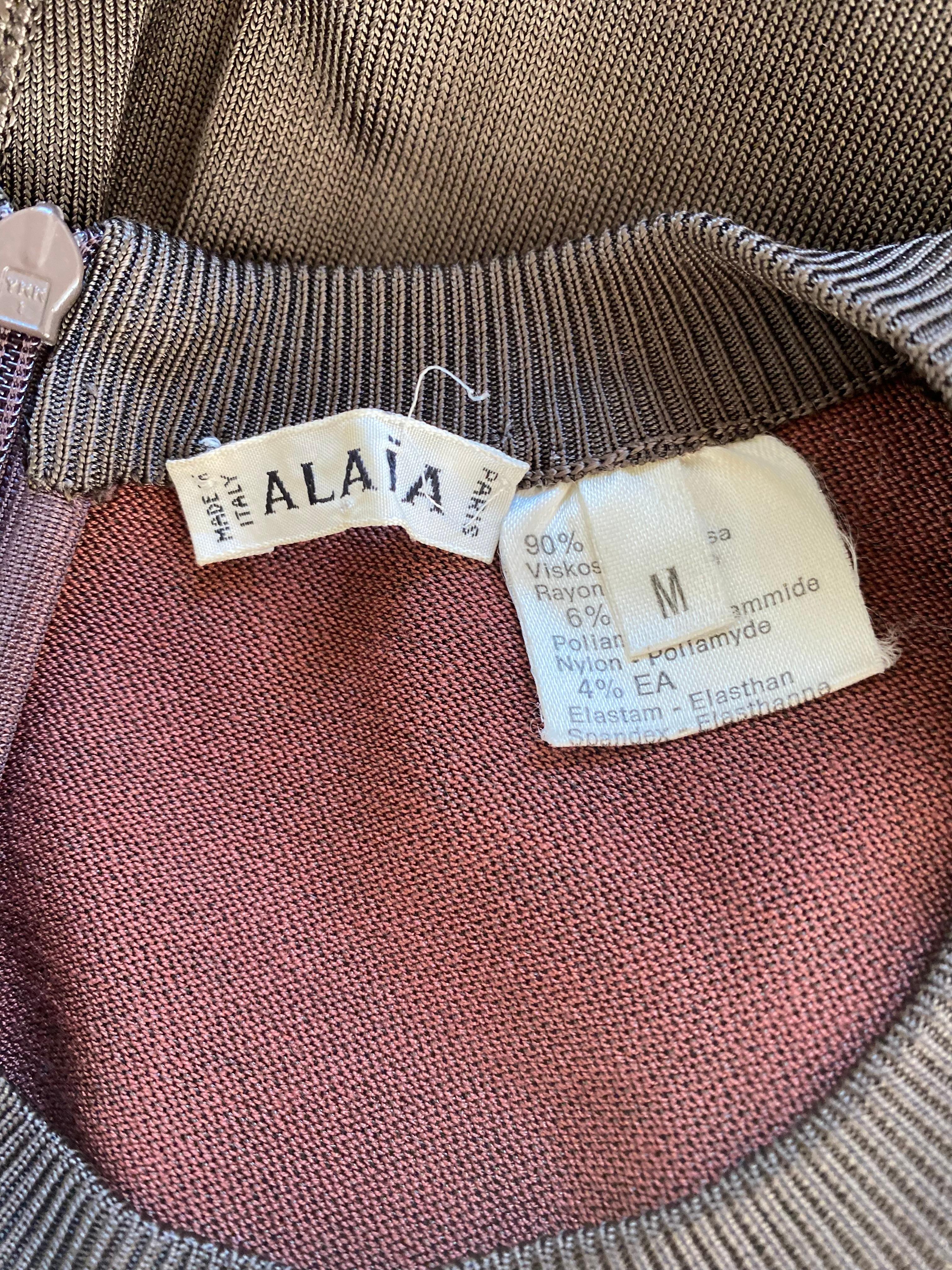 1990s Alaia Knit Bodysuit For Sale 1
