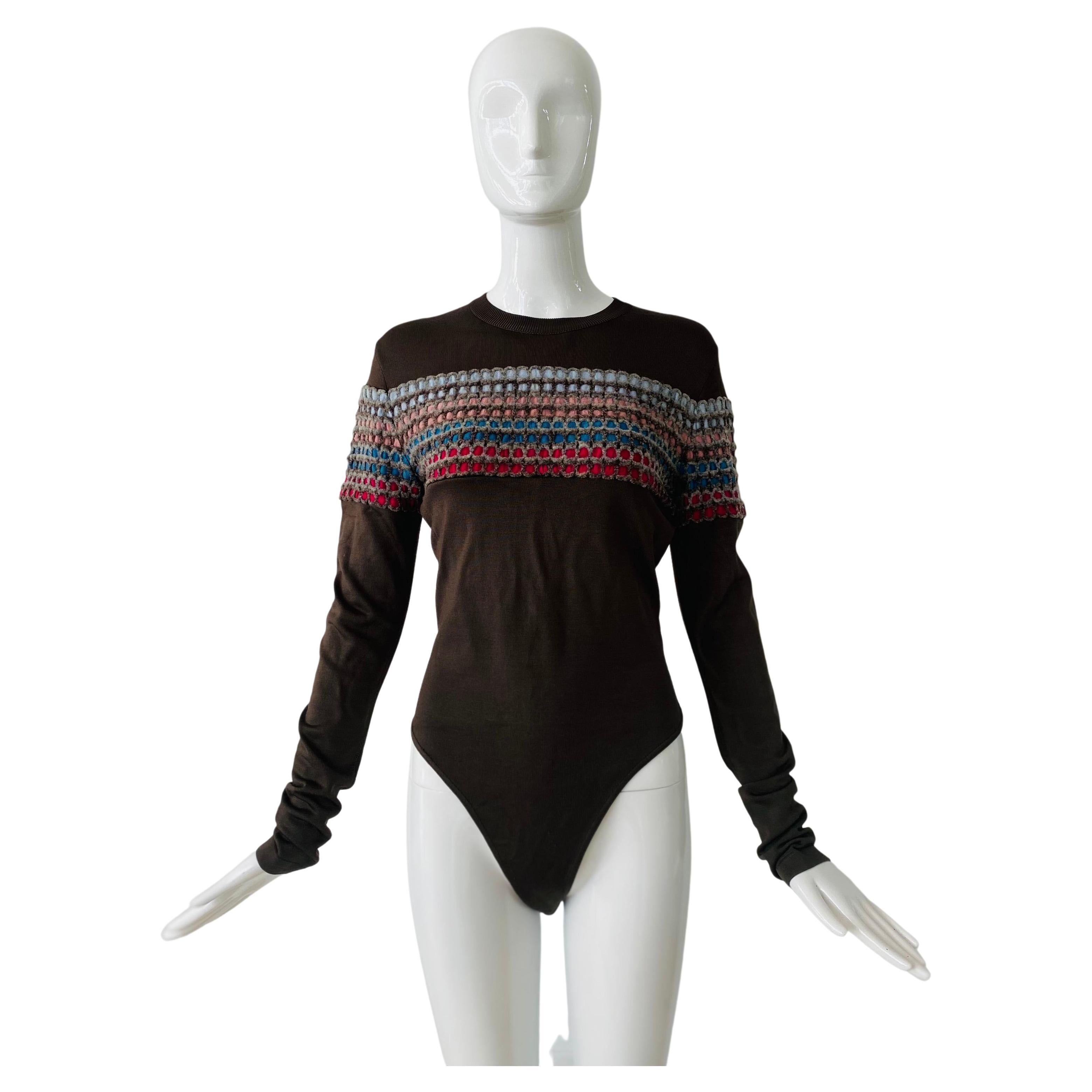 1990s Alaia Knit Bodysuit  For Sale