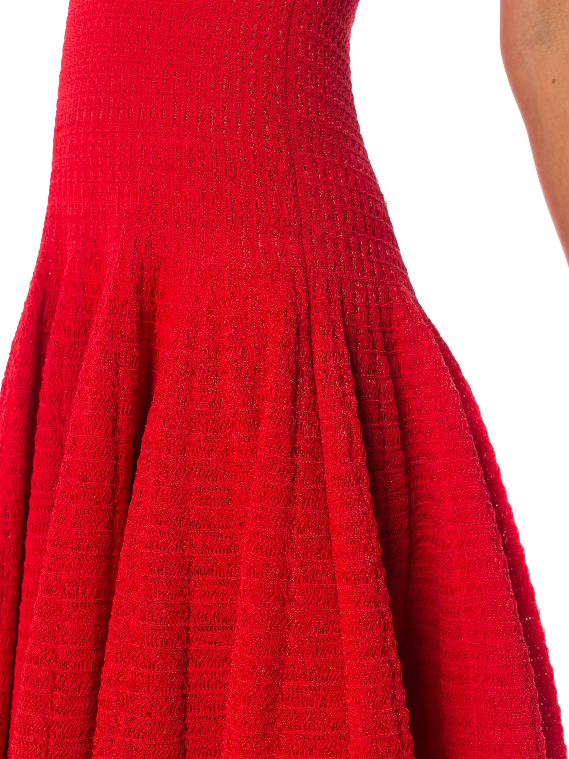 1990s Alaia Red Dress 4