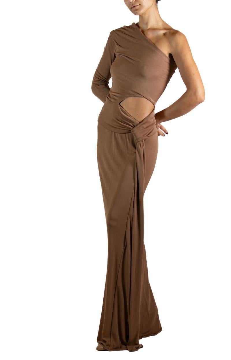 1990S Vestido de cóctel Alberta Ferretti de rayón crudo en venta 2