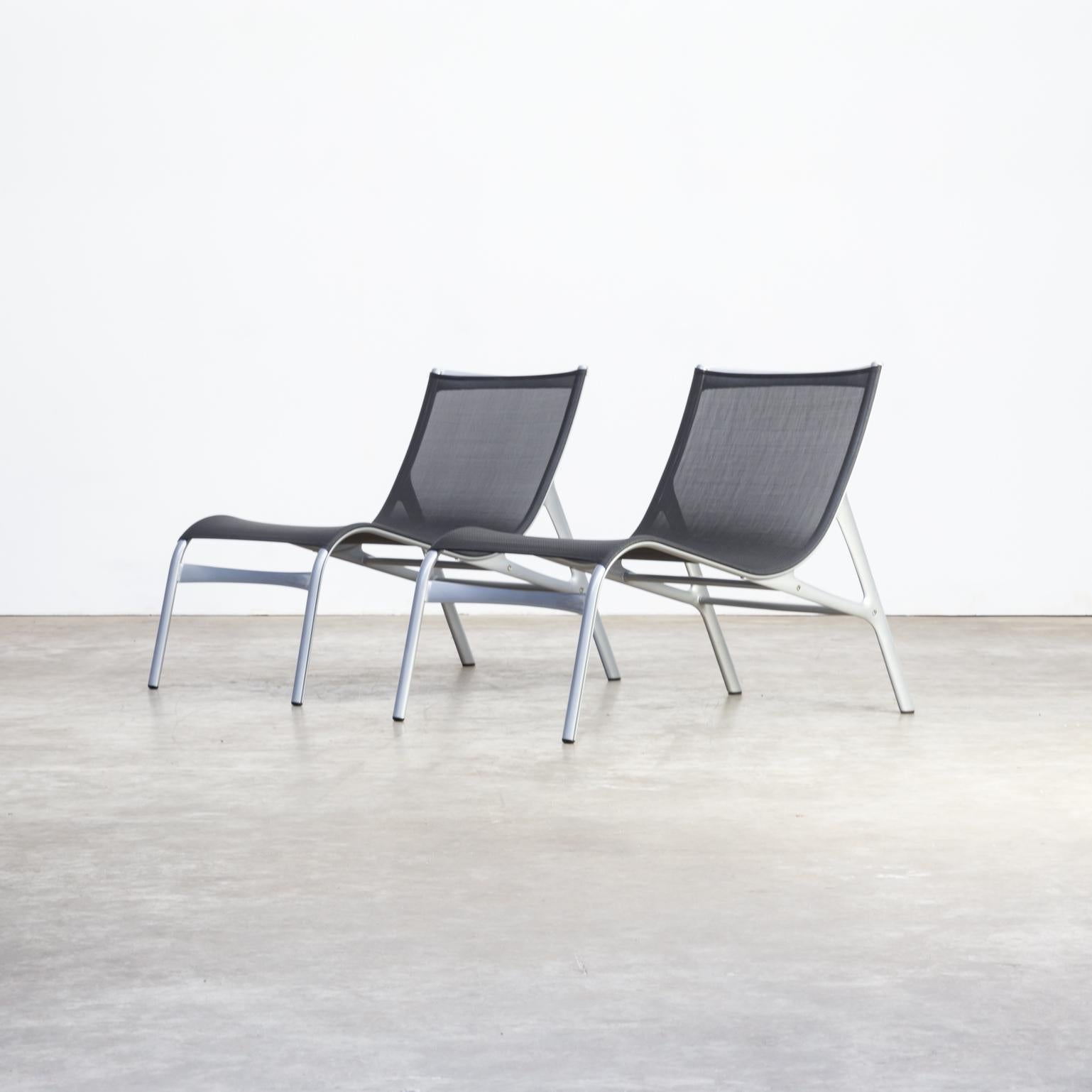 Italian 1990s Alberto Meda Model 418 Fauteuil for Alias, Italy, Set of Two For Sale