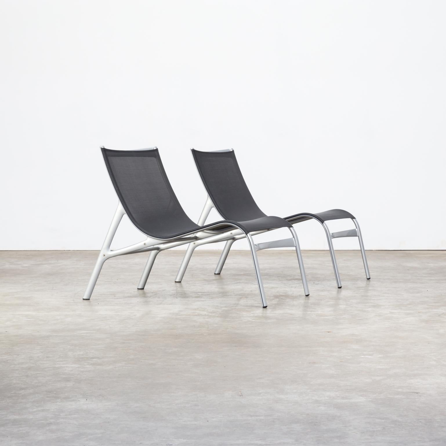 Late 20th Century 1990s Alberto Meda Model 418 Fauteuil for Alias, Italy, Set of Two For Sale