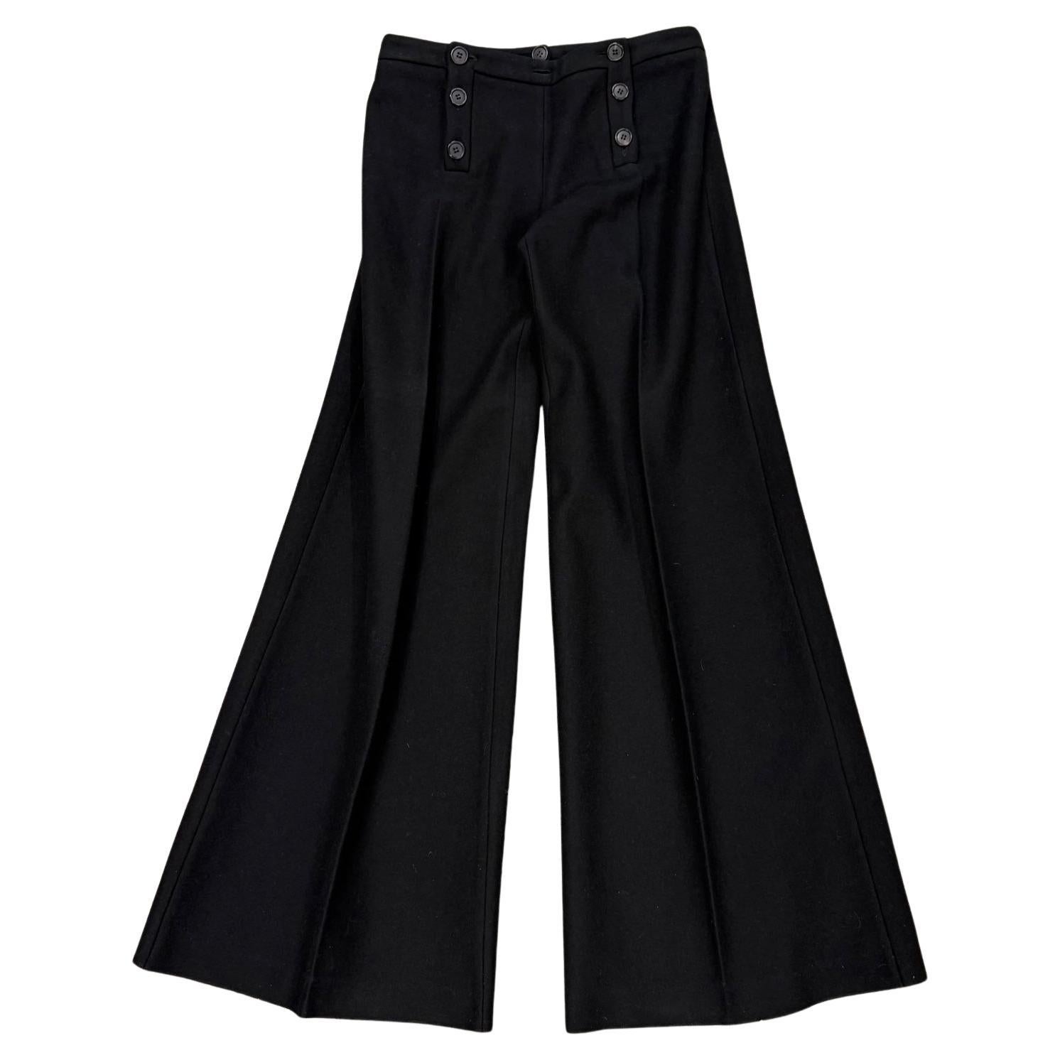 1990er Alexander McQueen knöpfbare Matrosenhose im Angebot