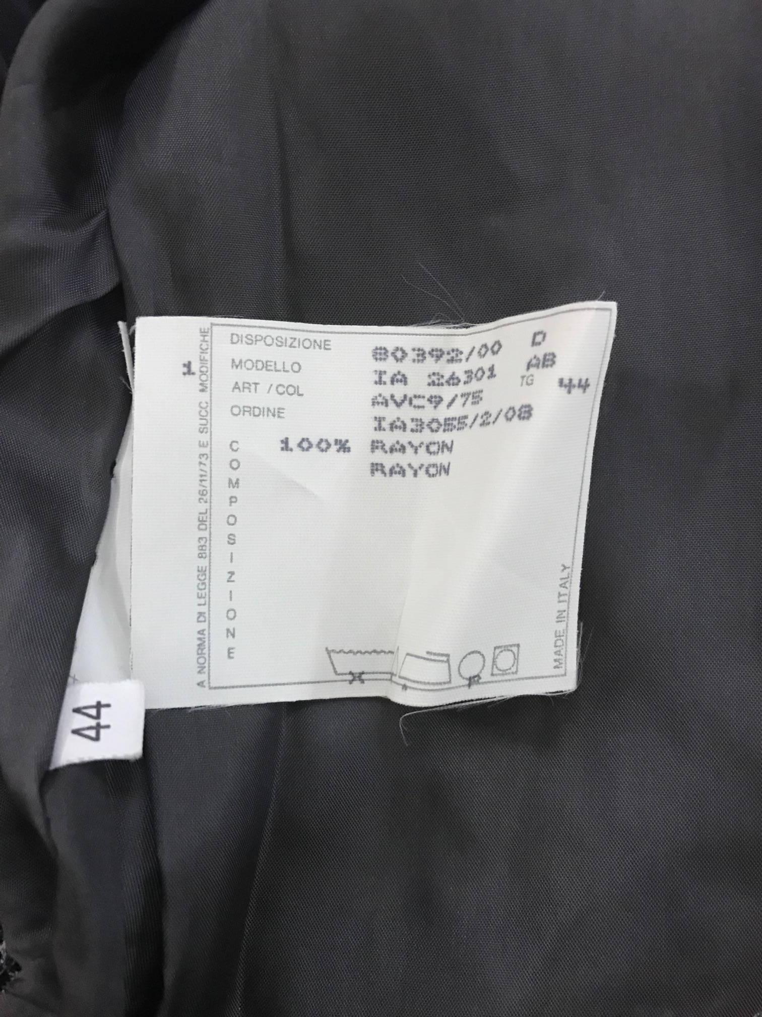 Alexander McQueen - Robe midi en dentelle perlée grise et noire, années 1990 en vente 2