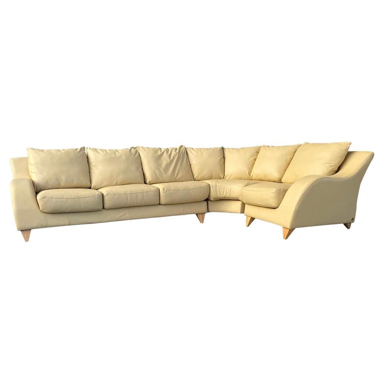 Curved Leather Couch 30 For On 1stdibs Sofa Back
