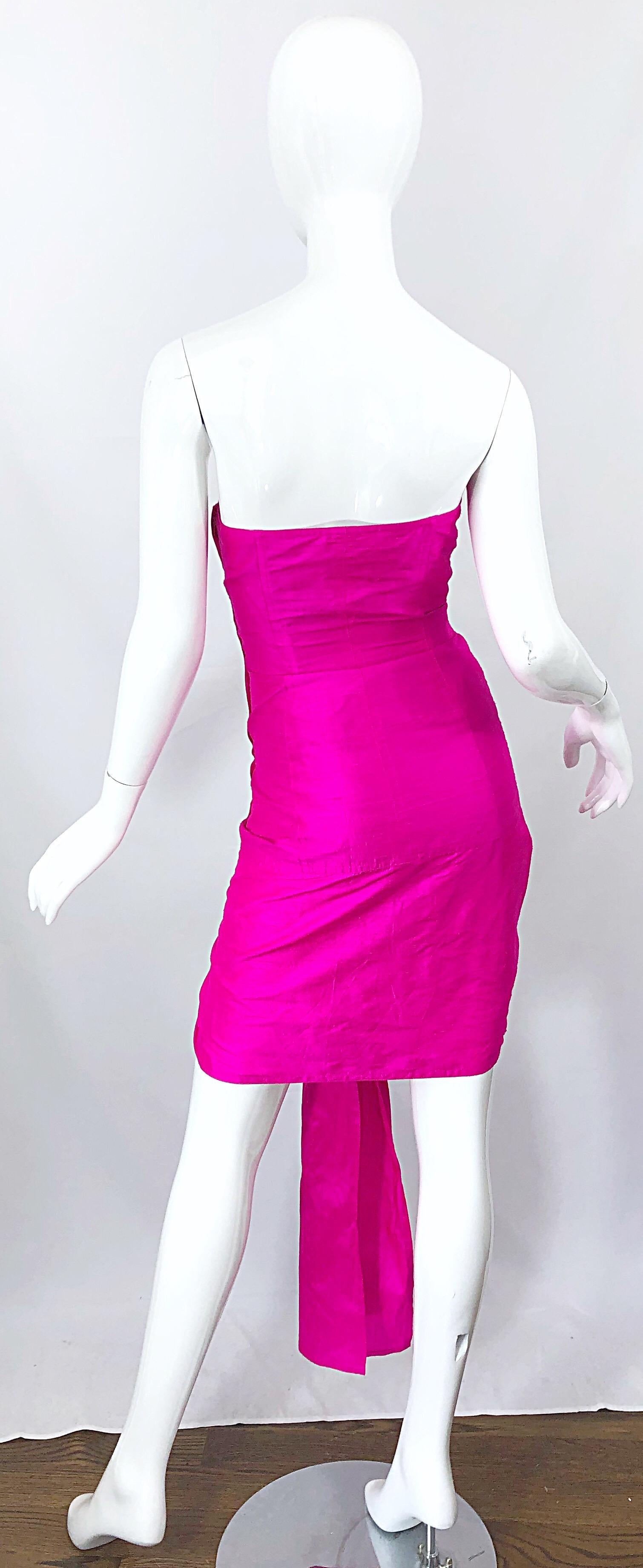 80s hot pink dress