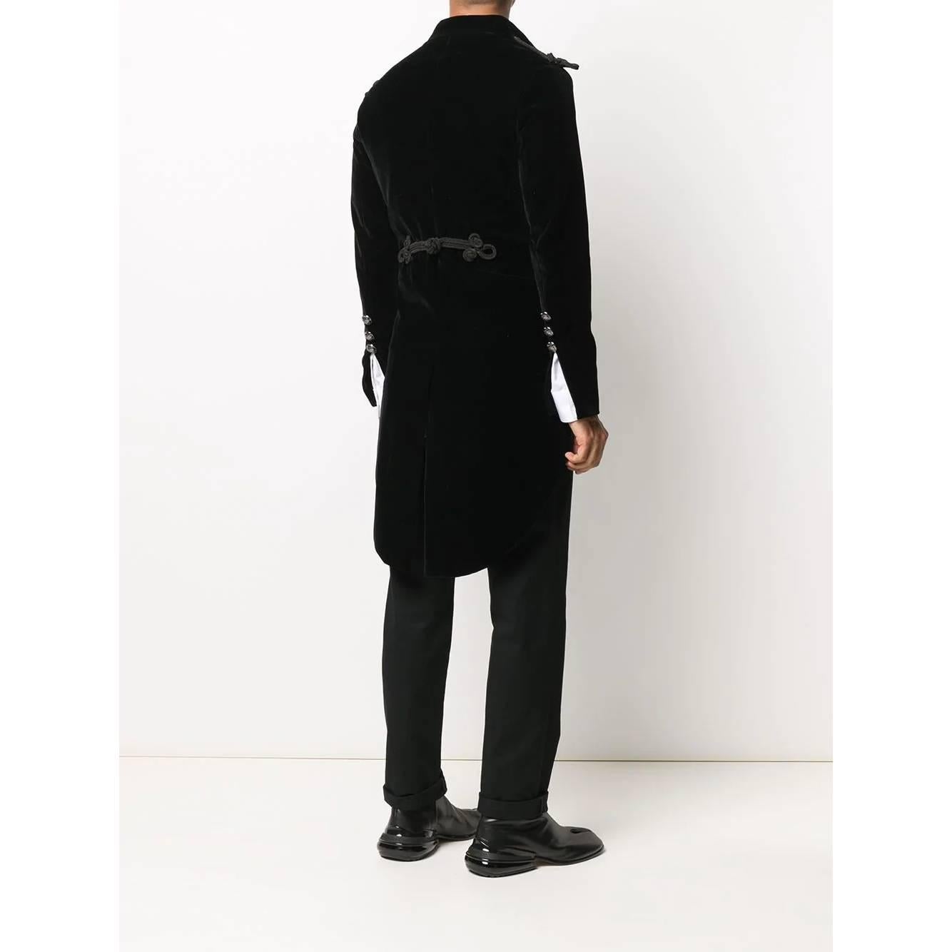 1990s A.N.G.E.L.O. Vintage Cult Black Velvet Jacket In Excellent Condition In Lugo (RA), IT