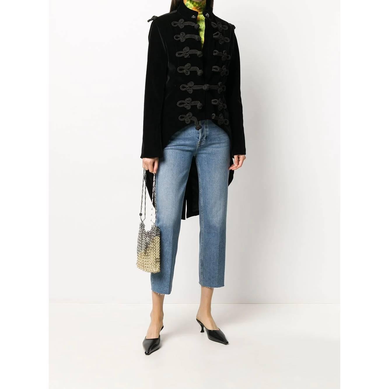 1990s A.N.G.E.L.O. Vintage Cult Black Velvet Jacket 2