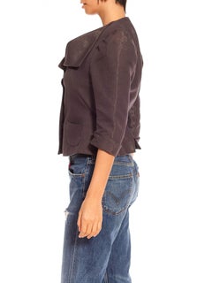 1990S ANGLOMANIA VIVIENNE WESTWOOD Grey Metallic Poly/Cotton Jacket