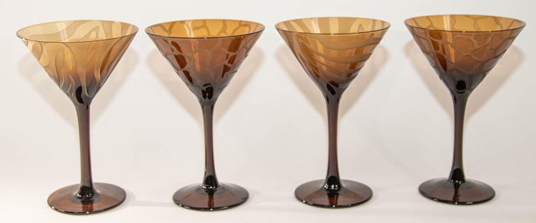 https://a.1stdibscdn.com/1990s-animal-print-etched-brown-stemmed-martini-glasses-vintage-barware-set-of-4-for-sale-picture-3/f_9068/f_352043721689197571929/2_Collectible_Tortoise_Murano_Multicolor_Martini_hand_blown_Luxury_Barware_Drinking_Cocktail_Glasses_3_master.jpeg?width=768