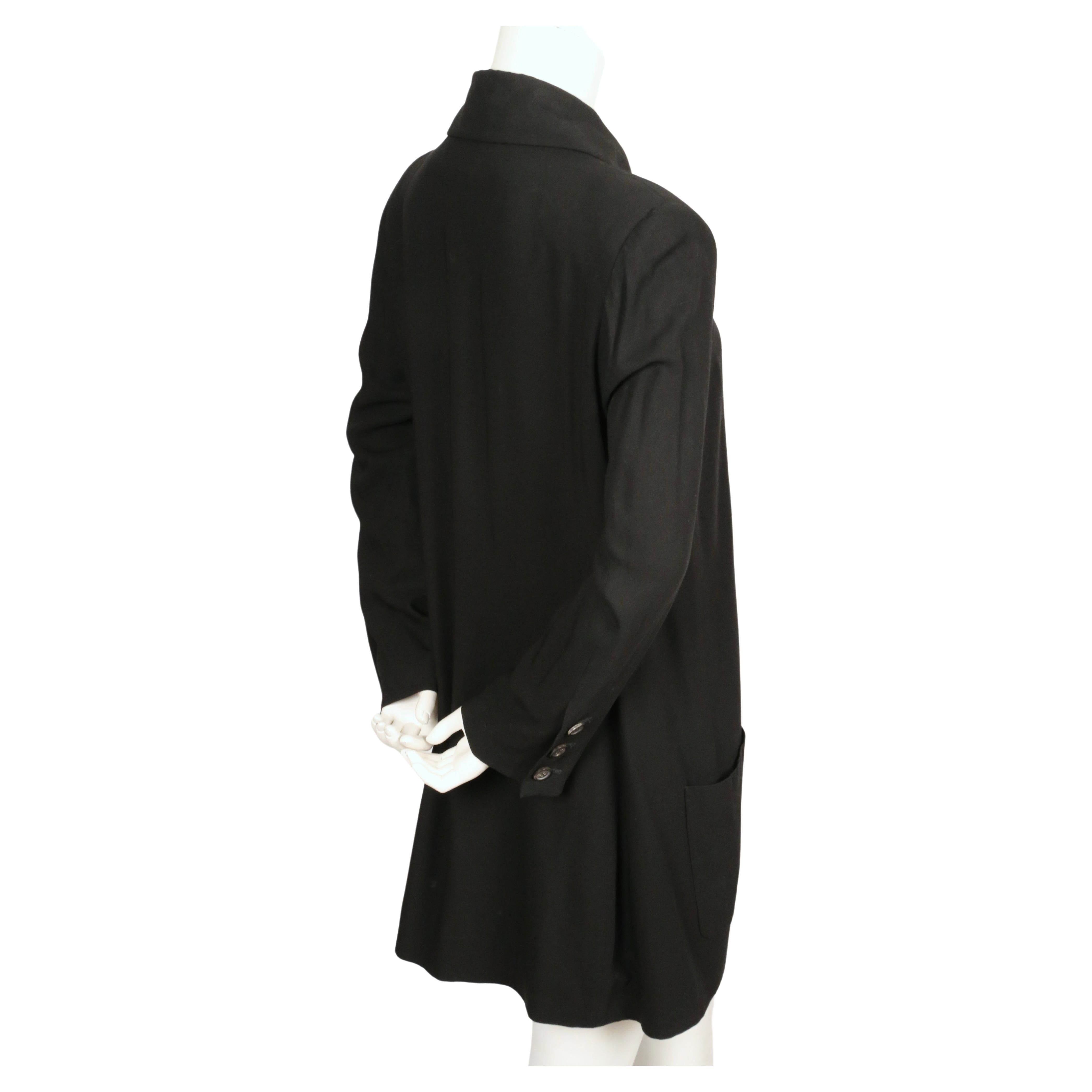 1990er ANN DEMEULEMEESTER schwarze doppelreihige Jacke im Angebot 1