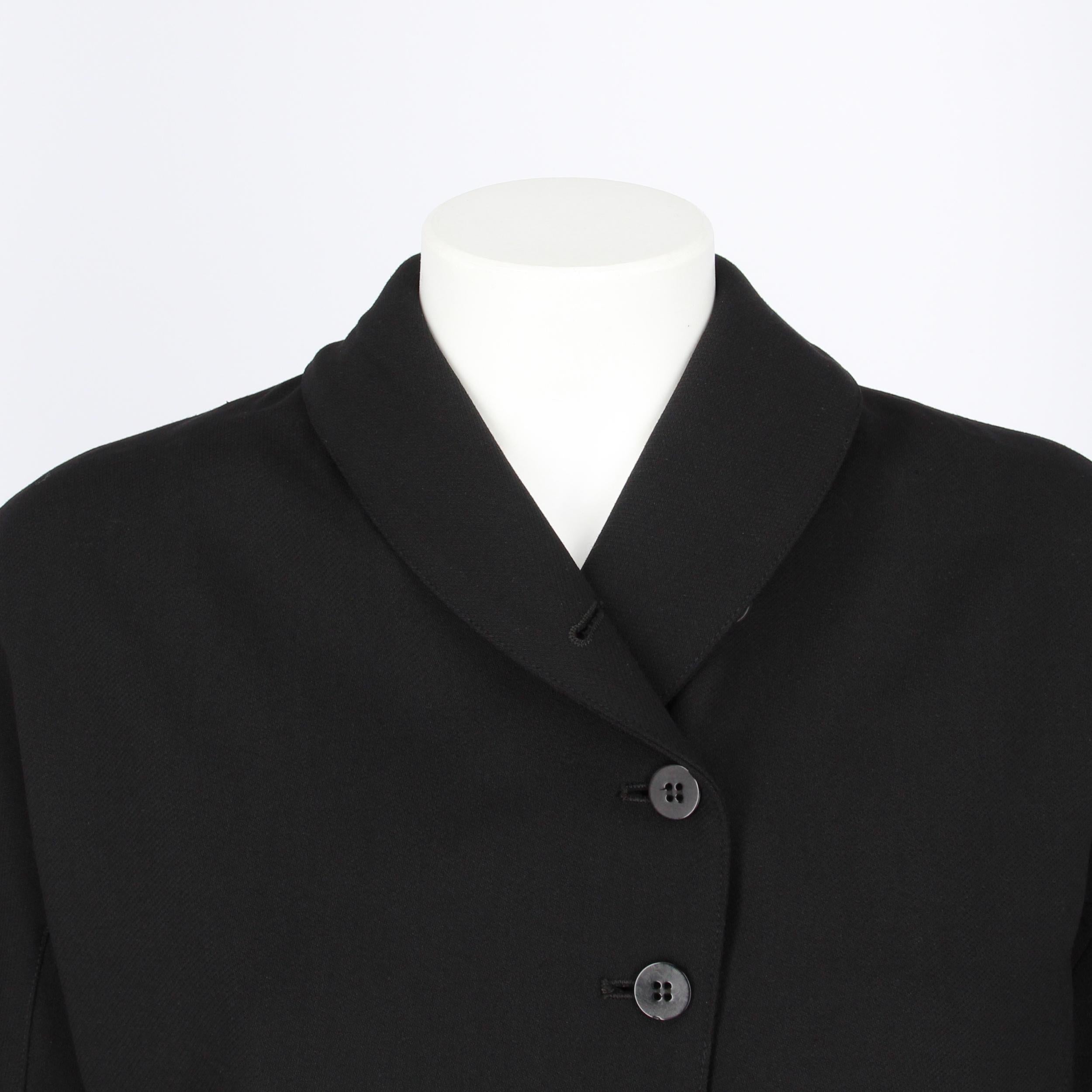 Women's 1990s Ann Demeulemeester Black Jacket