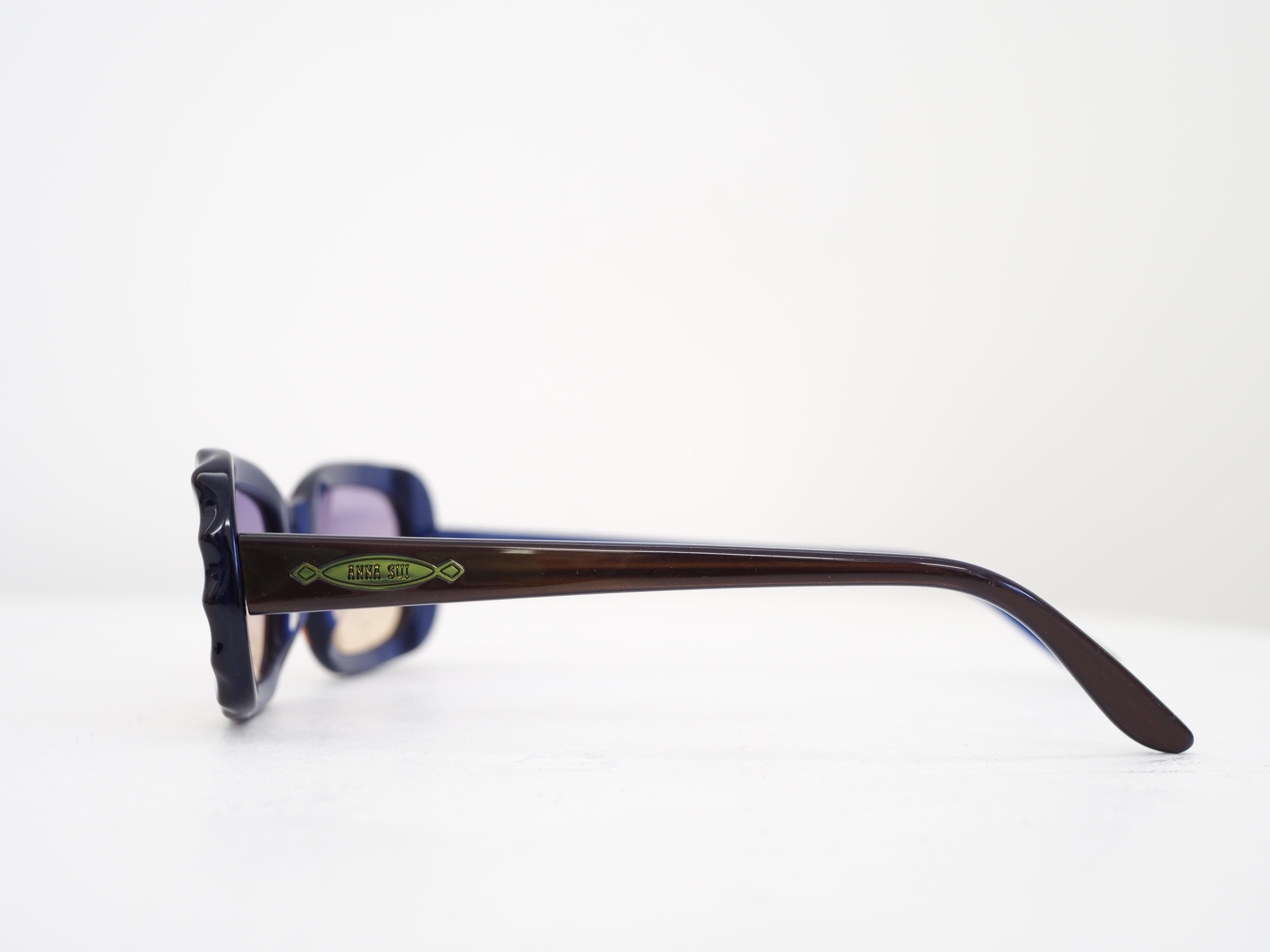 1990er Anna Sui Mehrfarbige Vintage-Sonnenbrille im Zustand „Hervorragend“ im Angebot in Capri, IT