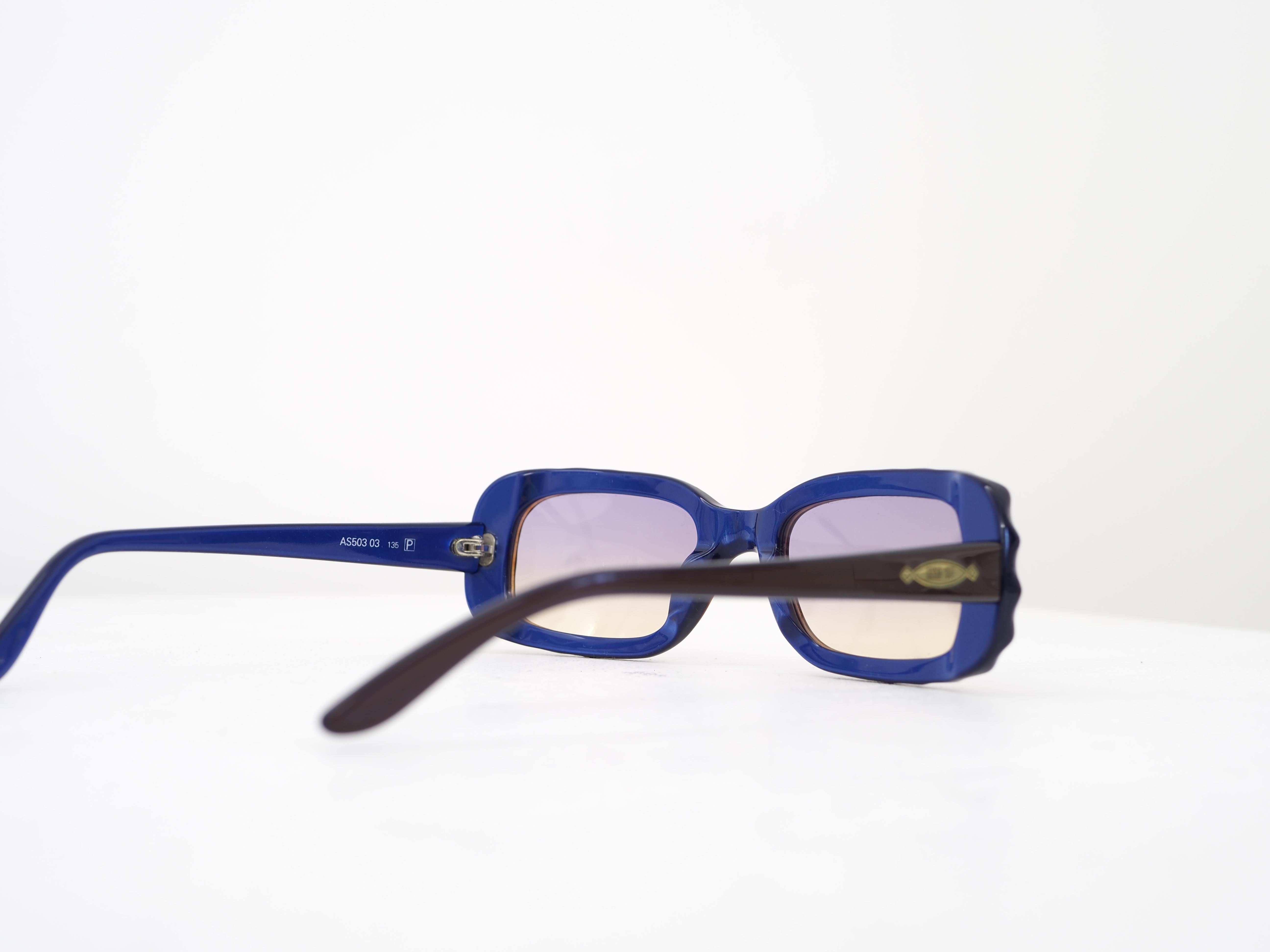 1990er Anna Sui Mehrfarbige Vintage-Sonnenbrille im Angebot 1