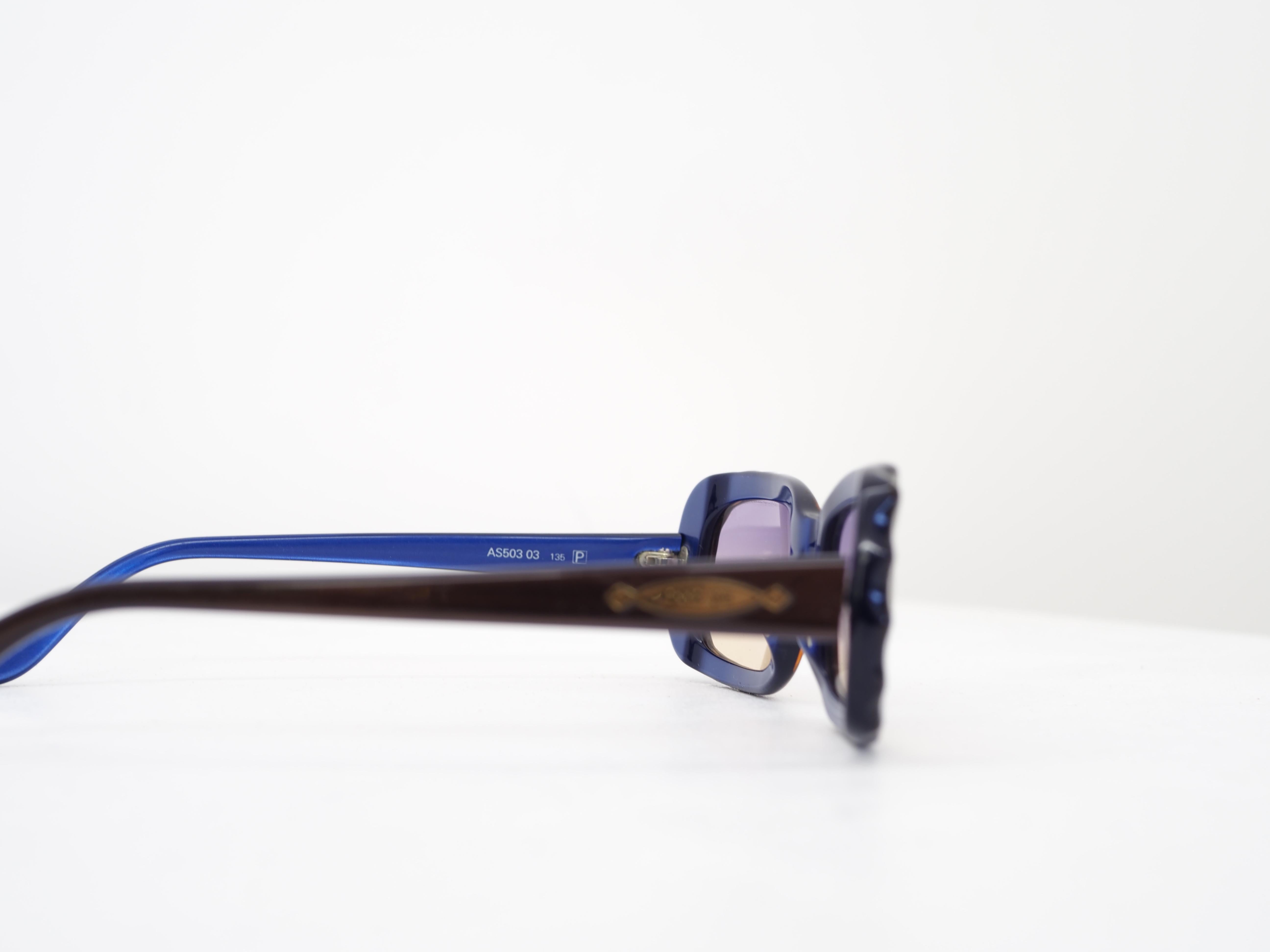 1990er Anna Sui Mehrfarbige Vintage-Sonnenbrille im Angebot 2