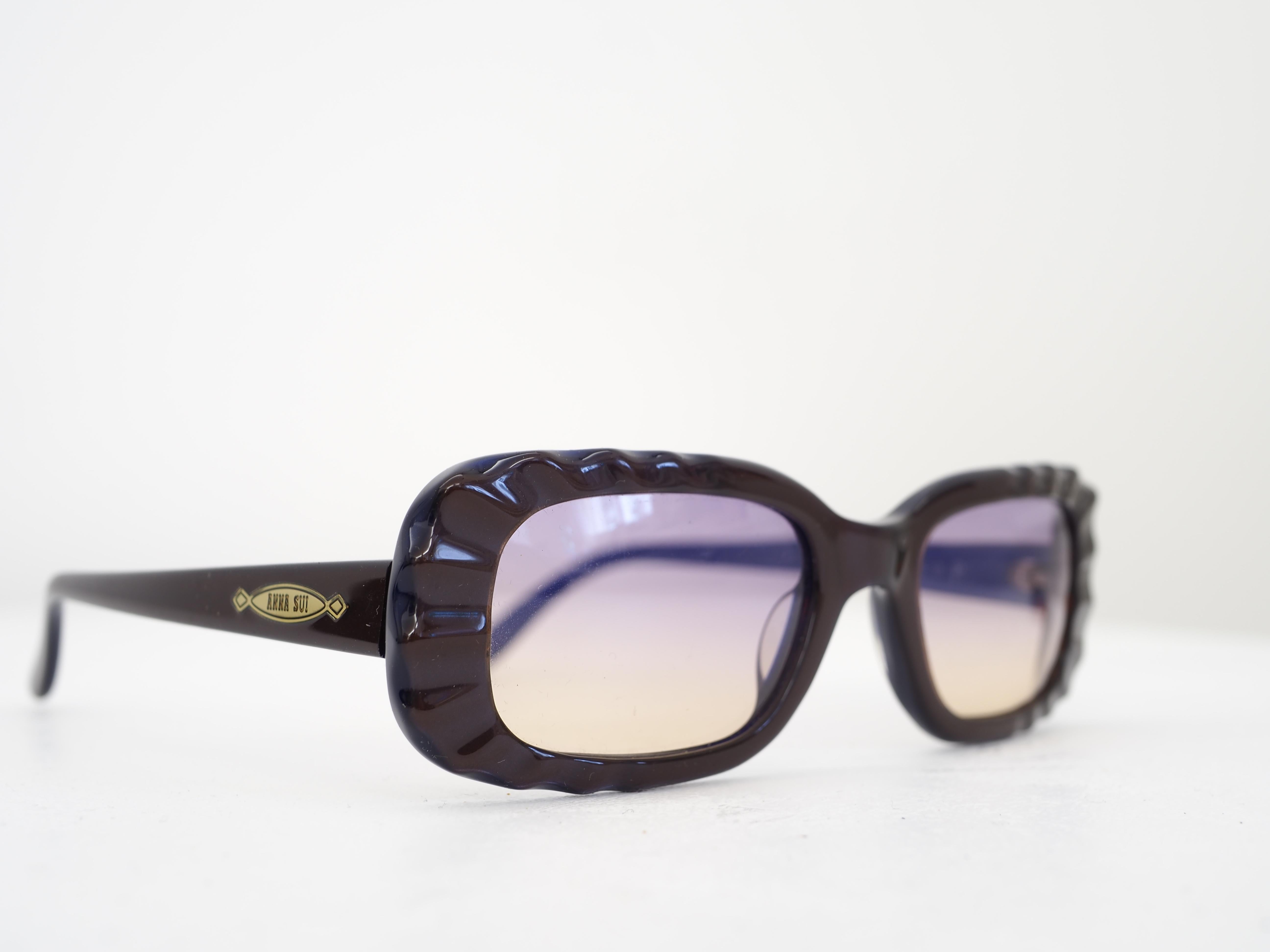 1990er Anna Sui Mehrfarbige Vintage-Sonnenbrille im Angebot 4